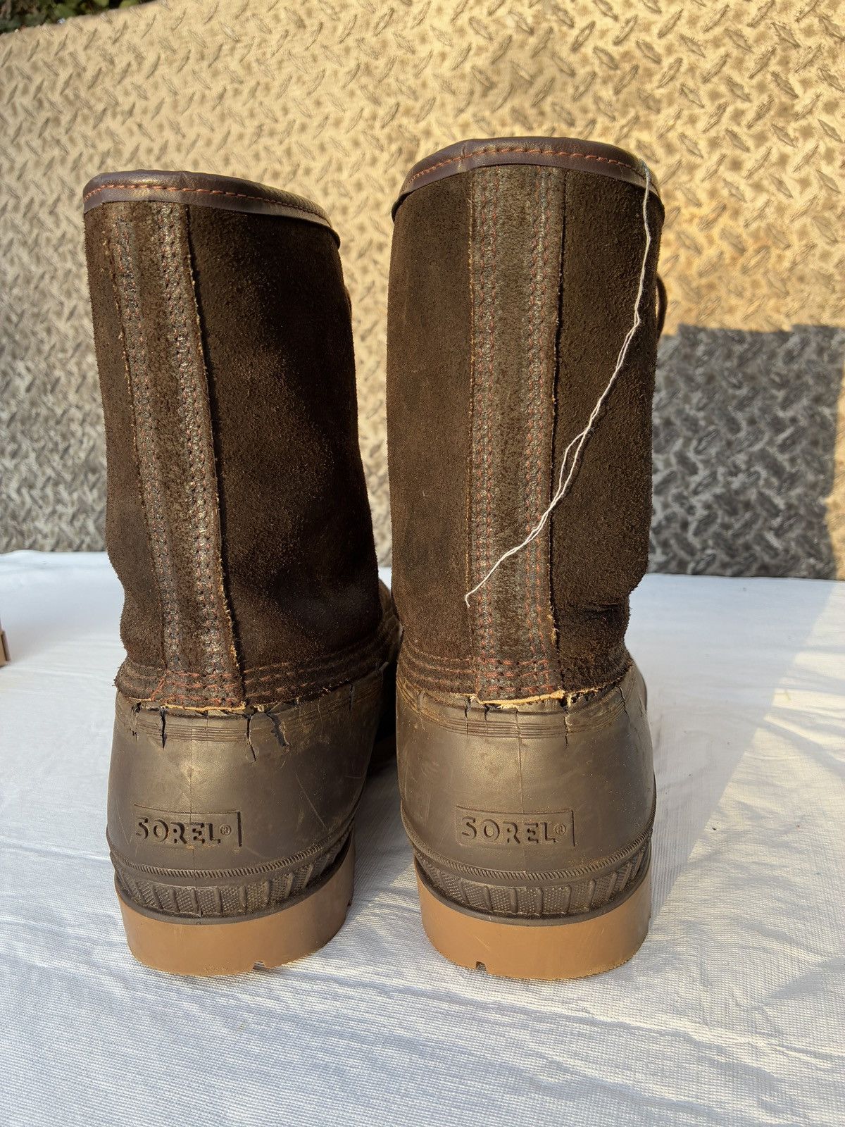 SOREL Vintage Sorel Ice Pac Winter Boots Mens 11 Leather Rubber Size US 11 / EU 44 - 3 Thumbnail