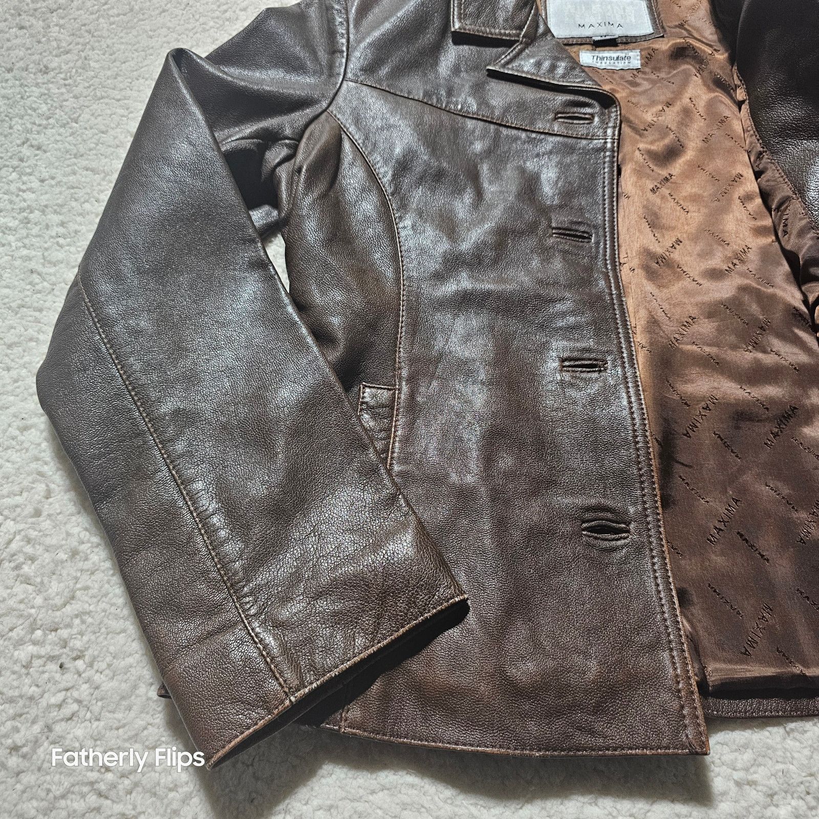 Wilsons Leather Wilsons Leather Maxima Brown Jacket Women Medium Thinsulate Size M / US 6-8 / IT 42-44 - 4 Thumbnail