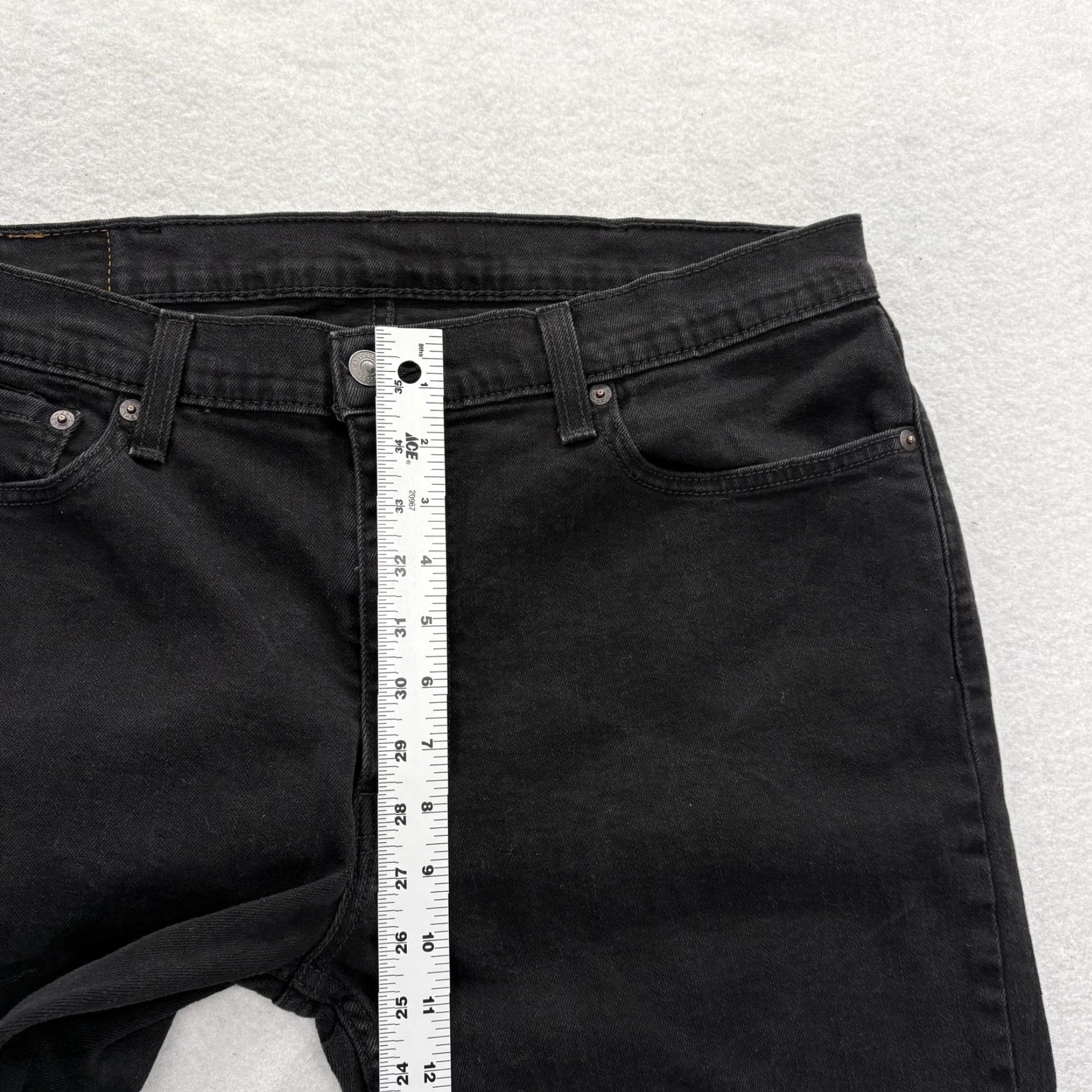 Levi's VINTAGE? No. Levis 511 Jeans Mens 38x32 Black Dark Wash Slim Straight Denim Casual Pants Size US 38 / EU 54 - 6 Thumbnail