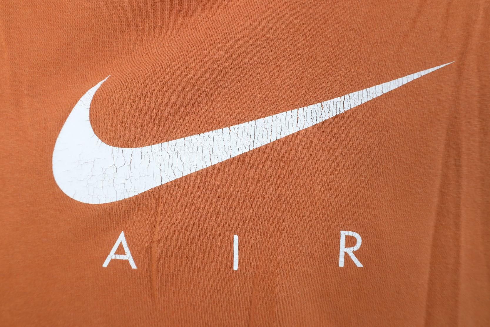 Nike Vintage Y2K Nike Air Travis Scott Big Swoosh T-Shirt Orange Size US XL / EU 56 / 4 - 4 Thumbnail