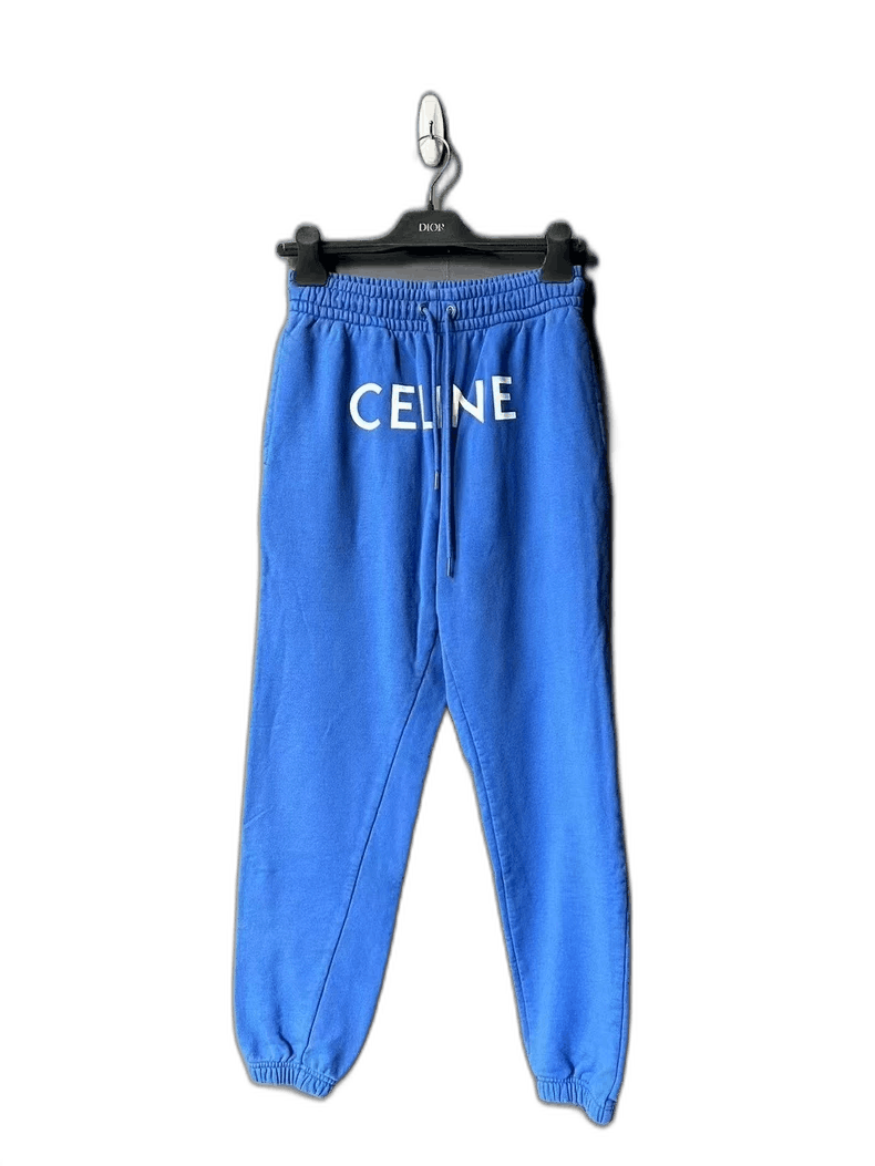Celine Celine Blue Logo Sweatpants Size S Size US 26 / EU 42 - 1 Thumbnail