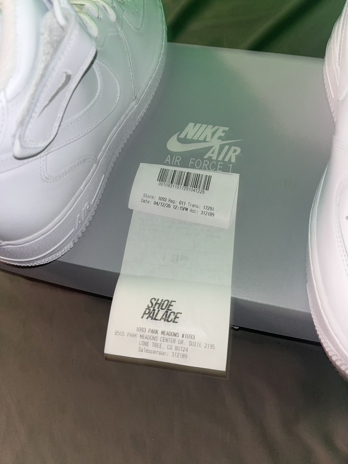 Nike Nike Air Force triple white Size US 11.5 / EU 44-45 - 3 Thumbnail