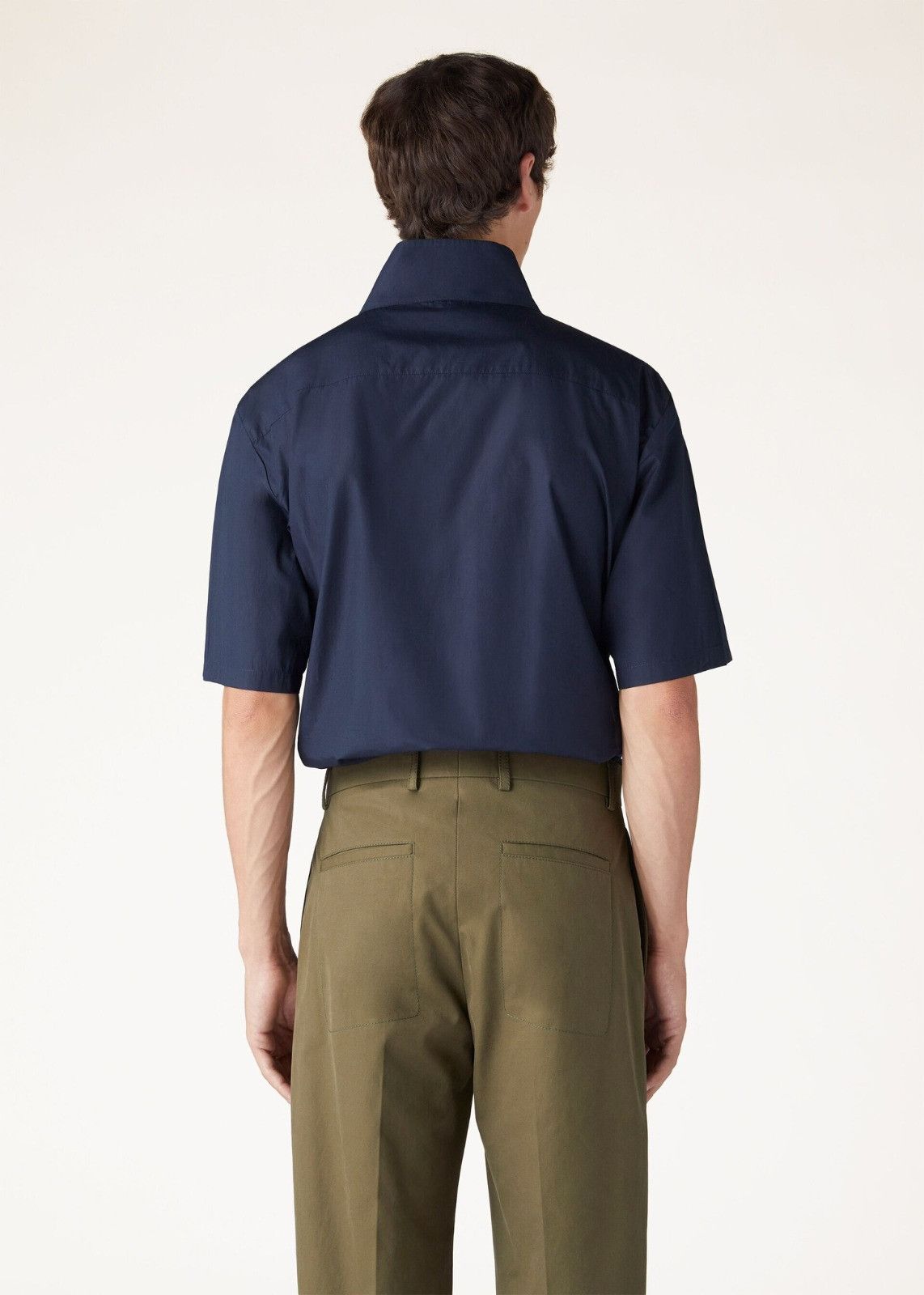 Loro Piana o1srvl11e0325 FAO0379 Cotton Shirt in Navy Blue Size US S / EU 44-46 / 1 - 7 Thumbnail