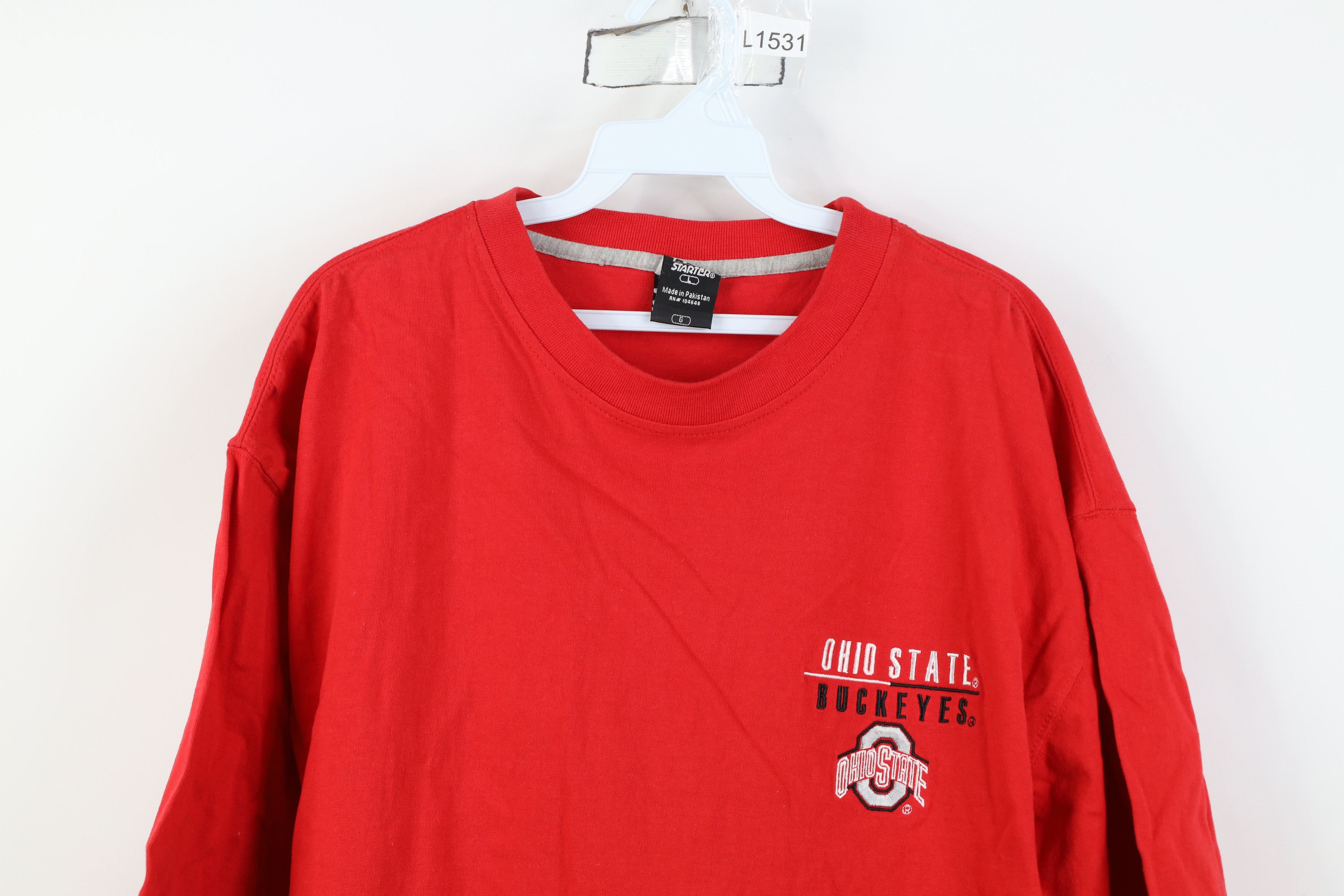 Starter Vintage 90s Starter Baggy Fit Ohio State University T-Shirt Size US L / EU 52-54 / 3 - 2 Thumbnail