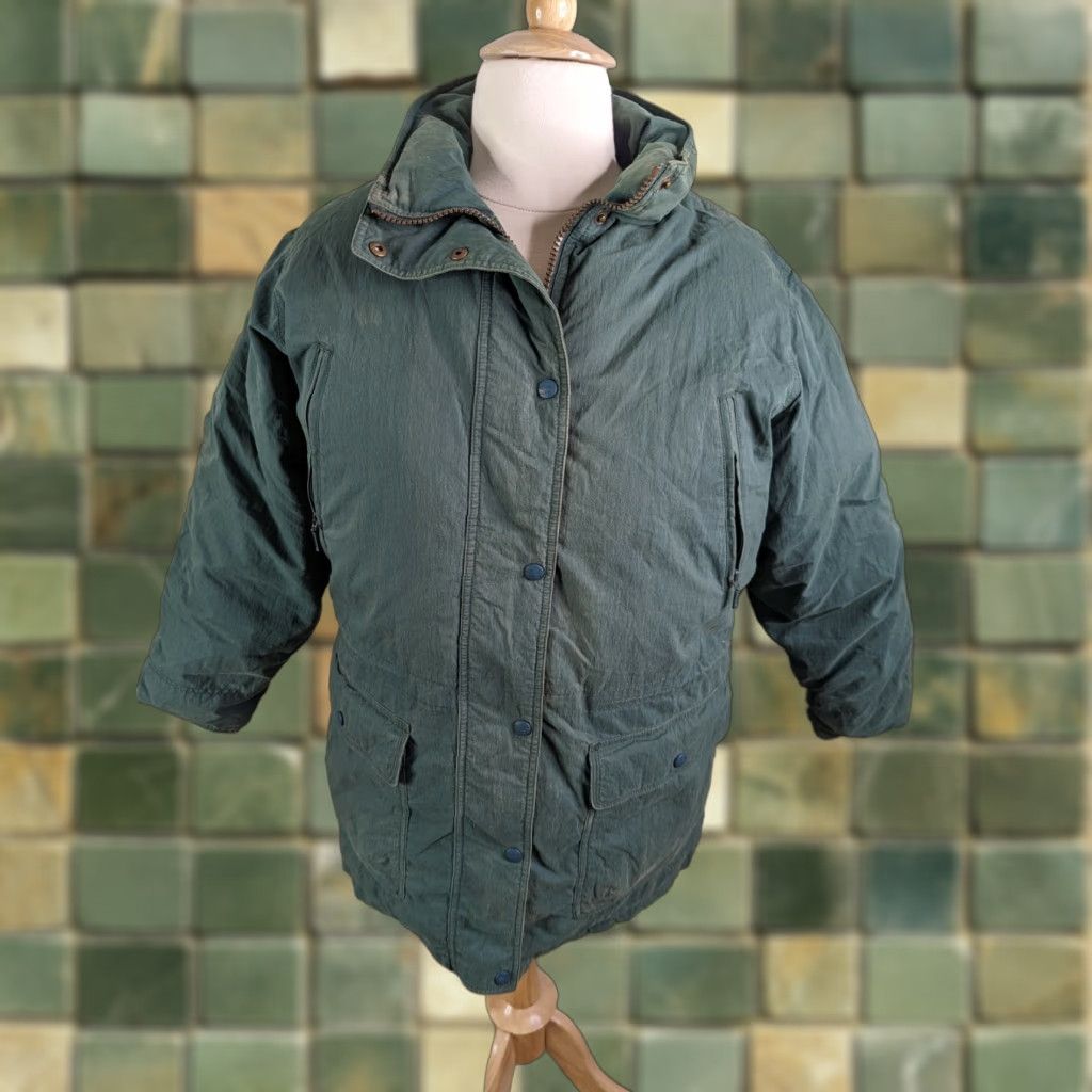 Vintage VINTAGE L.L. Bean Women's Parka Jacket Coat Goose Down Winter Green L Size L / US 10 / IT 46 - 1 Thumbnail