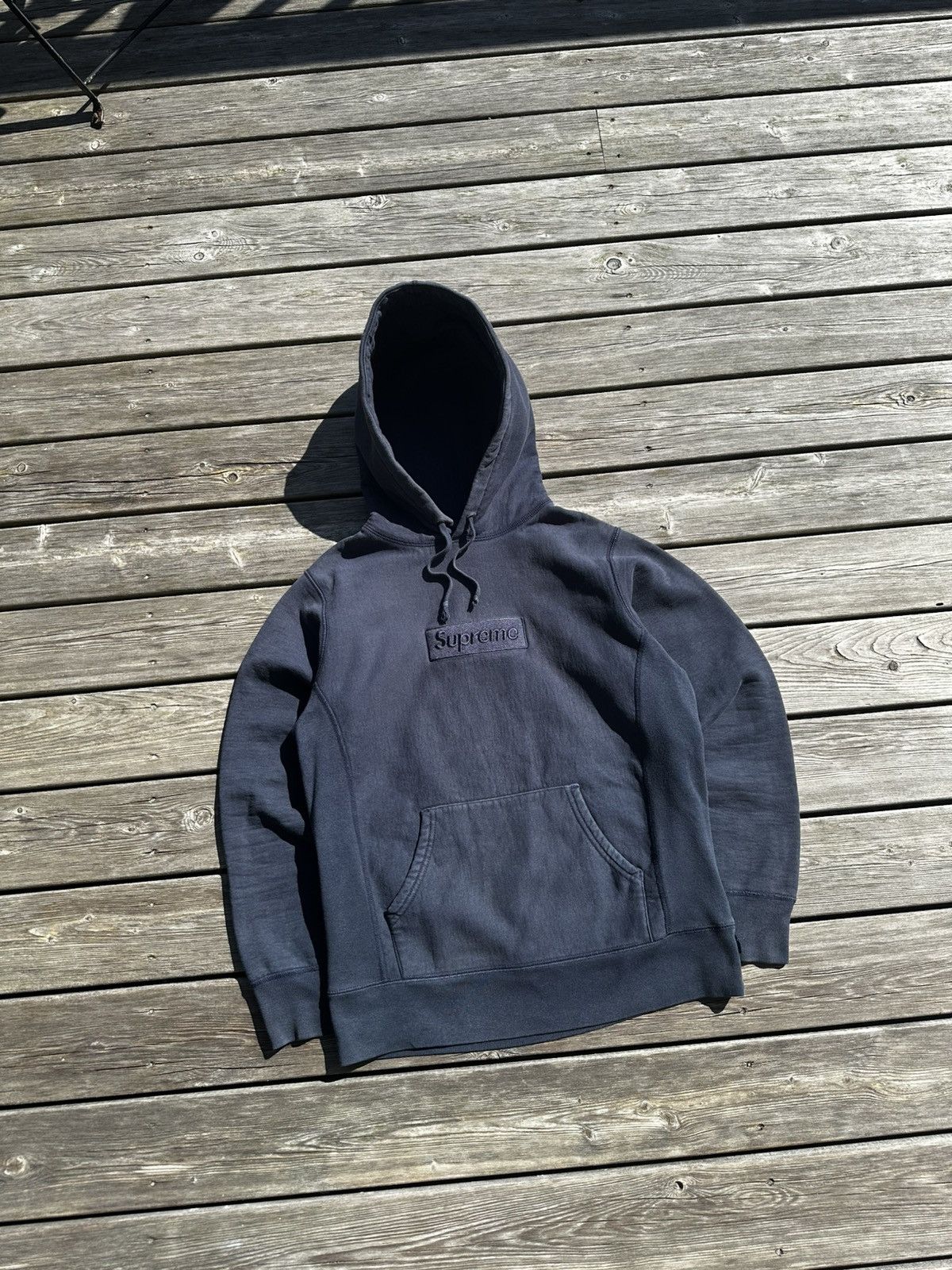 Supreme Supreme Tonal Box Logo Hoodie FW14 Size S Size US S / EU 44-46 / 1 - 3 Thumbnail