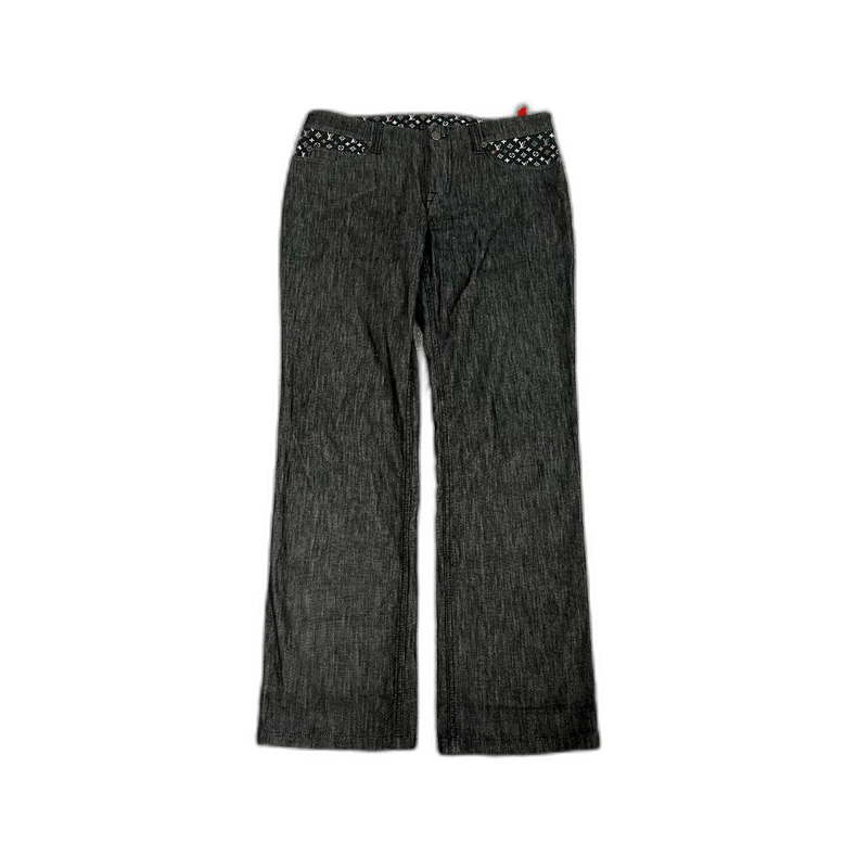 Louis Vuitton Louis Vuitton Colorful Logo Denim Pants 42-2506 Size 41" - 1 Thumbnail