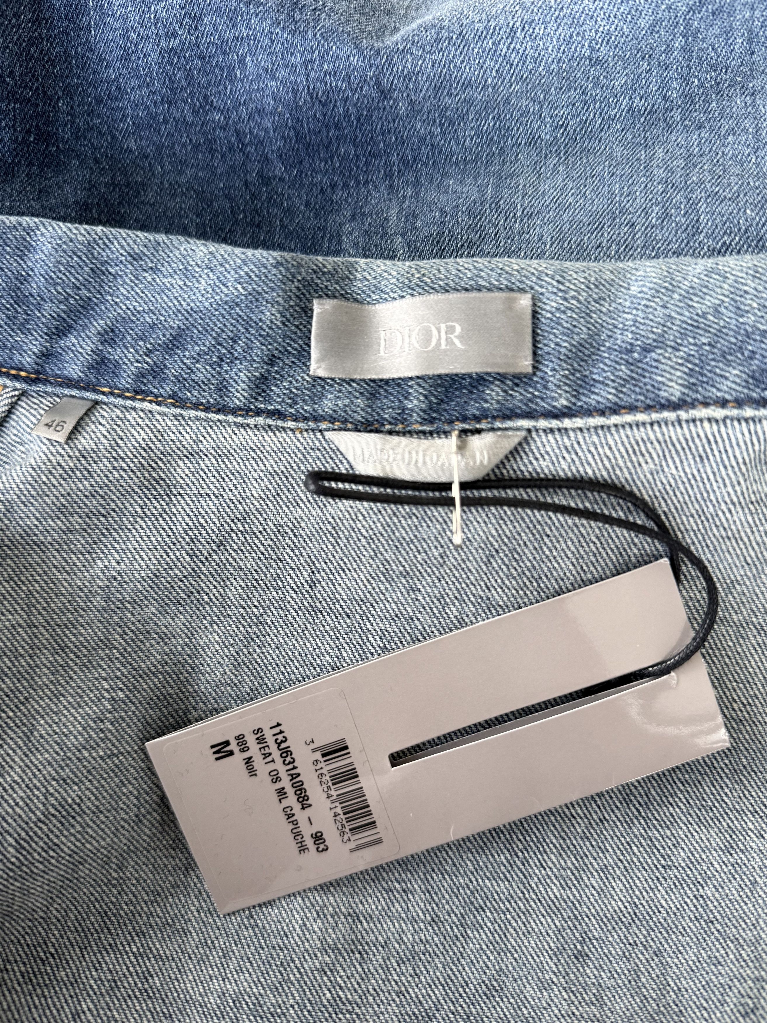 Dior Dior Kenny Scharf Blue & Black Embroidered Logo Denim Jacket Size US S / EU 44-46 / 1 - 3 Thumbnail