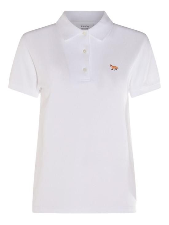 Maison Kitsune MAISON KITSUNE Women Polo Shirts OW00207 KJ7010P100 White Size XS / US 0-2 / IT 36-38 - 1 Thumbnail