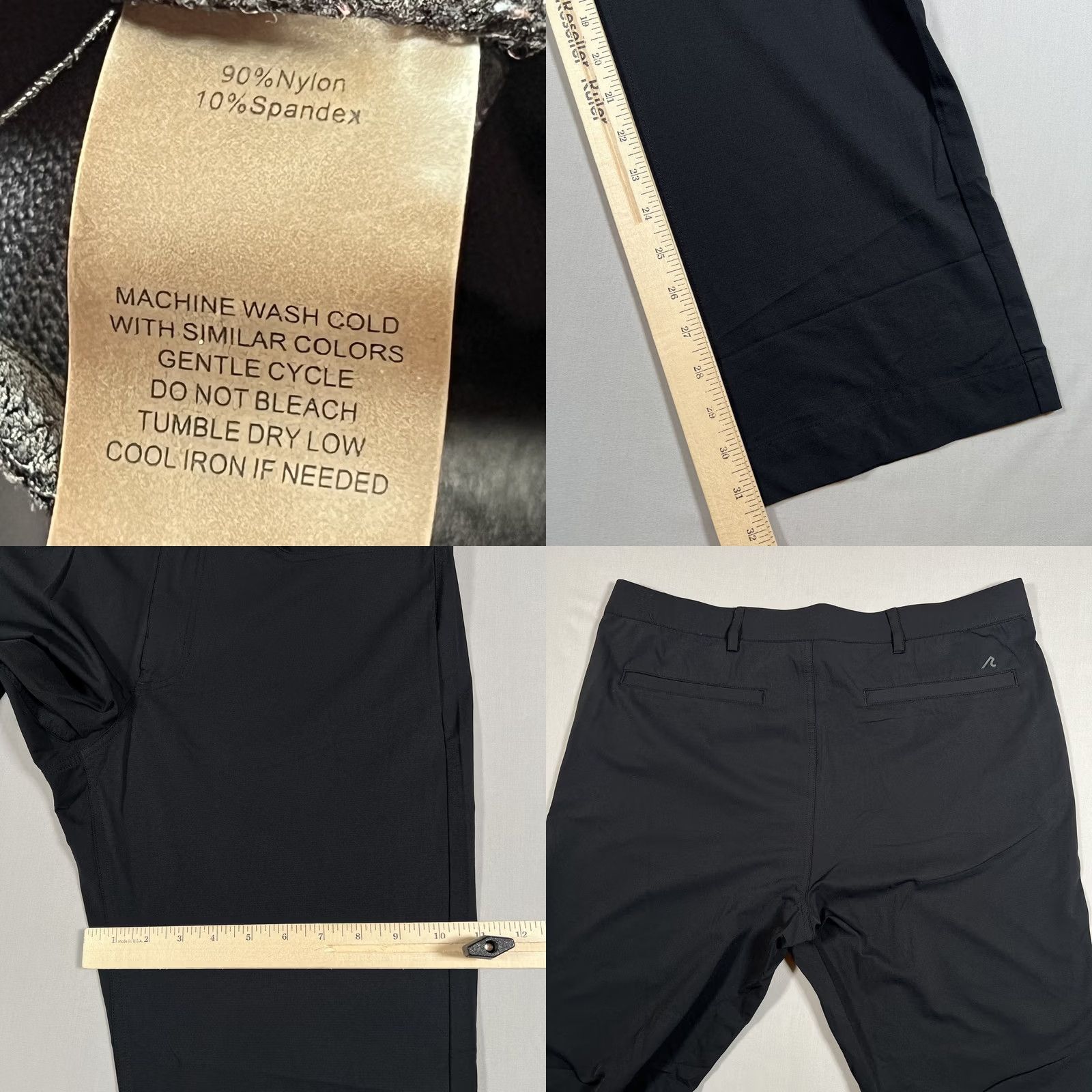 Vintage VINTAGE REDVANLY Men's Black Performance Golf Pants? Size US 33 - 8 Thumbnail