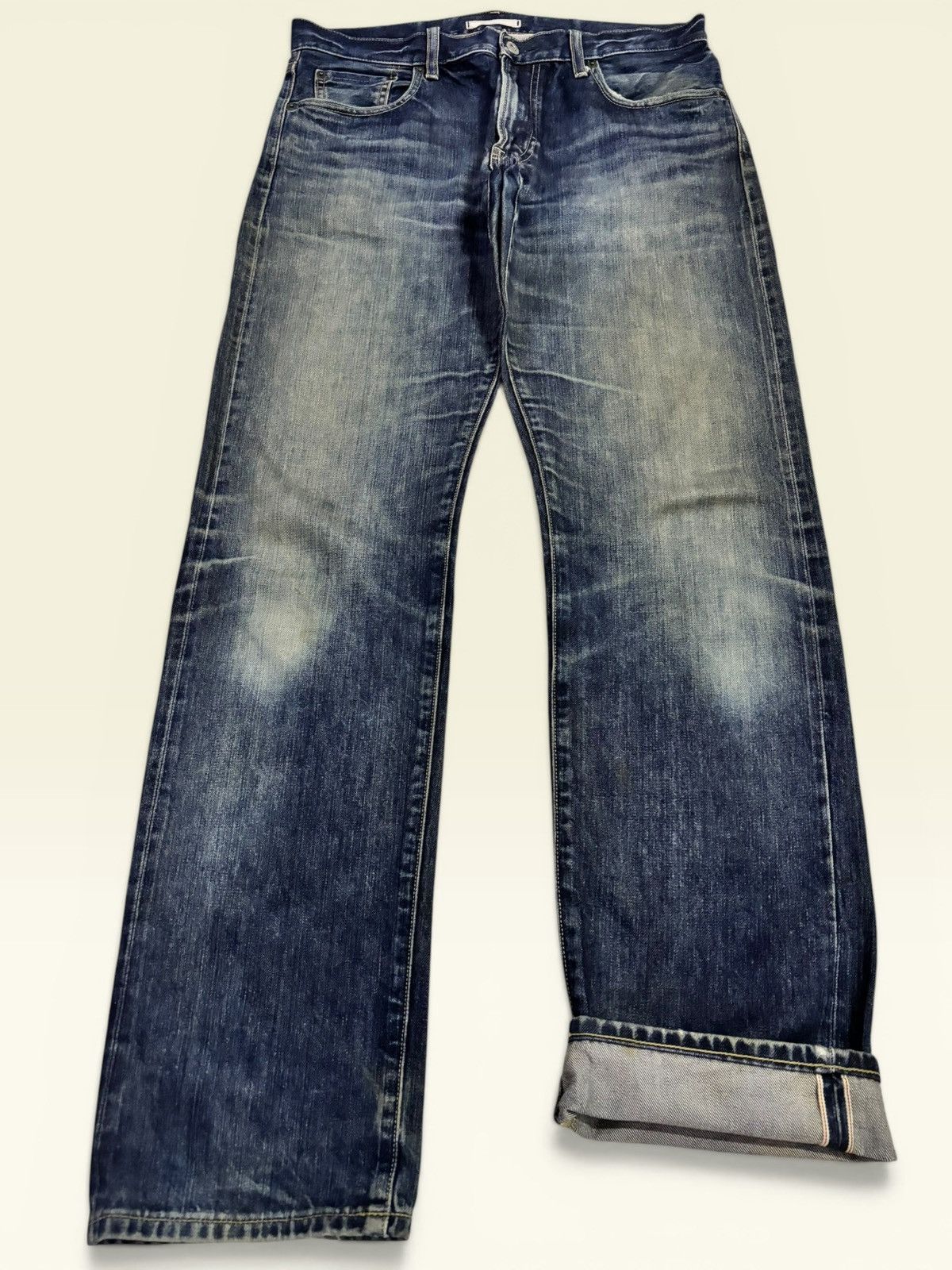 Japan Kaihara Uniqlo Whisker Fade Selvedge Jeans