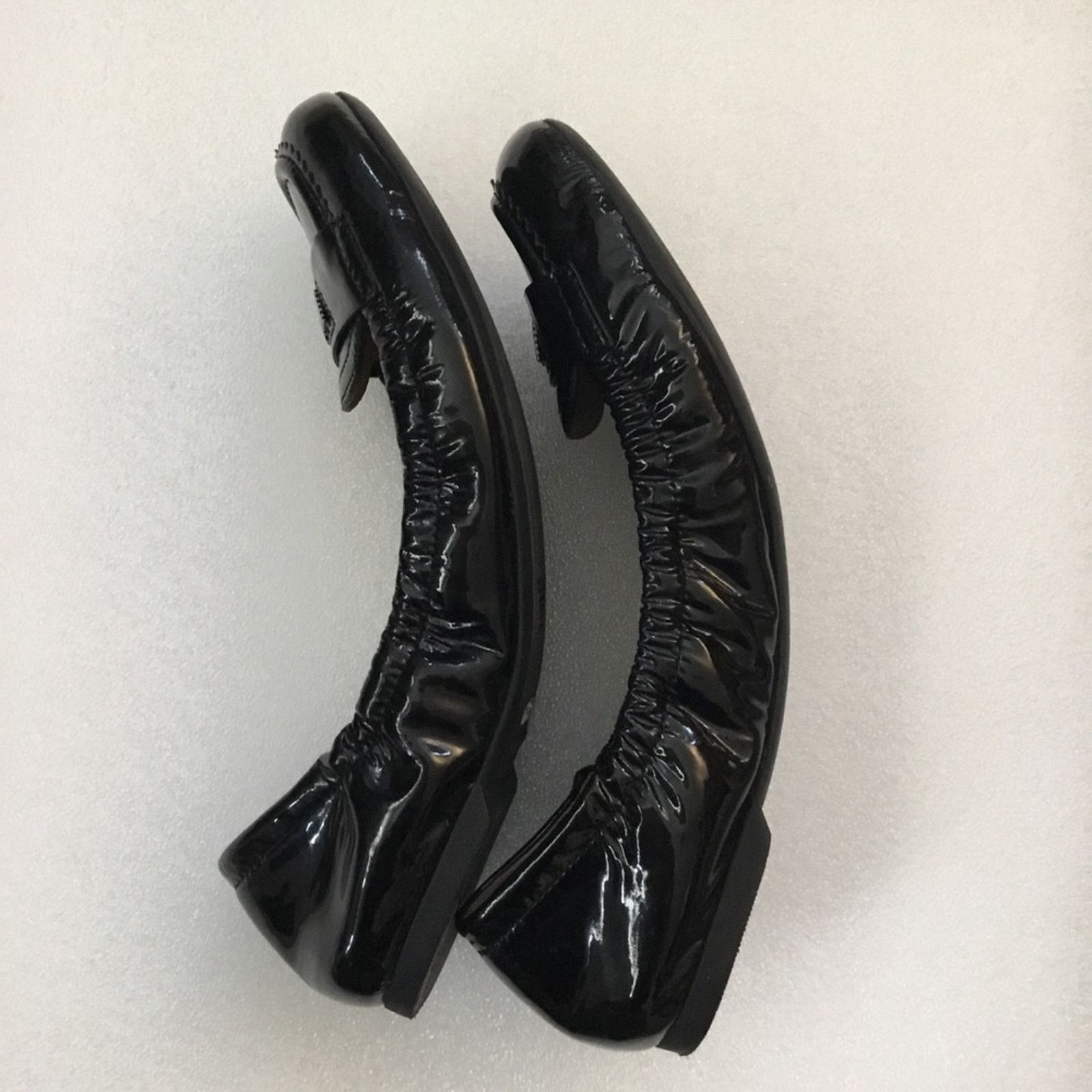 Emporio Armani Emporio Armani Black Patent Leather Flats Size US 6 / IT 36 - 6 Thumbnail