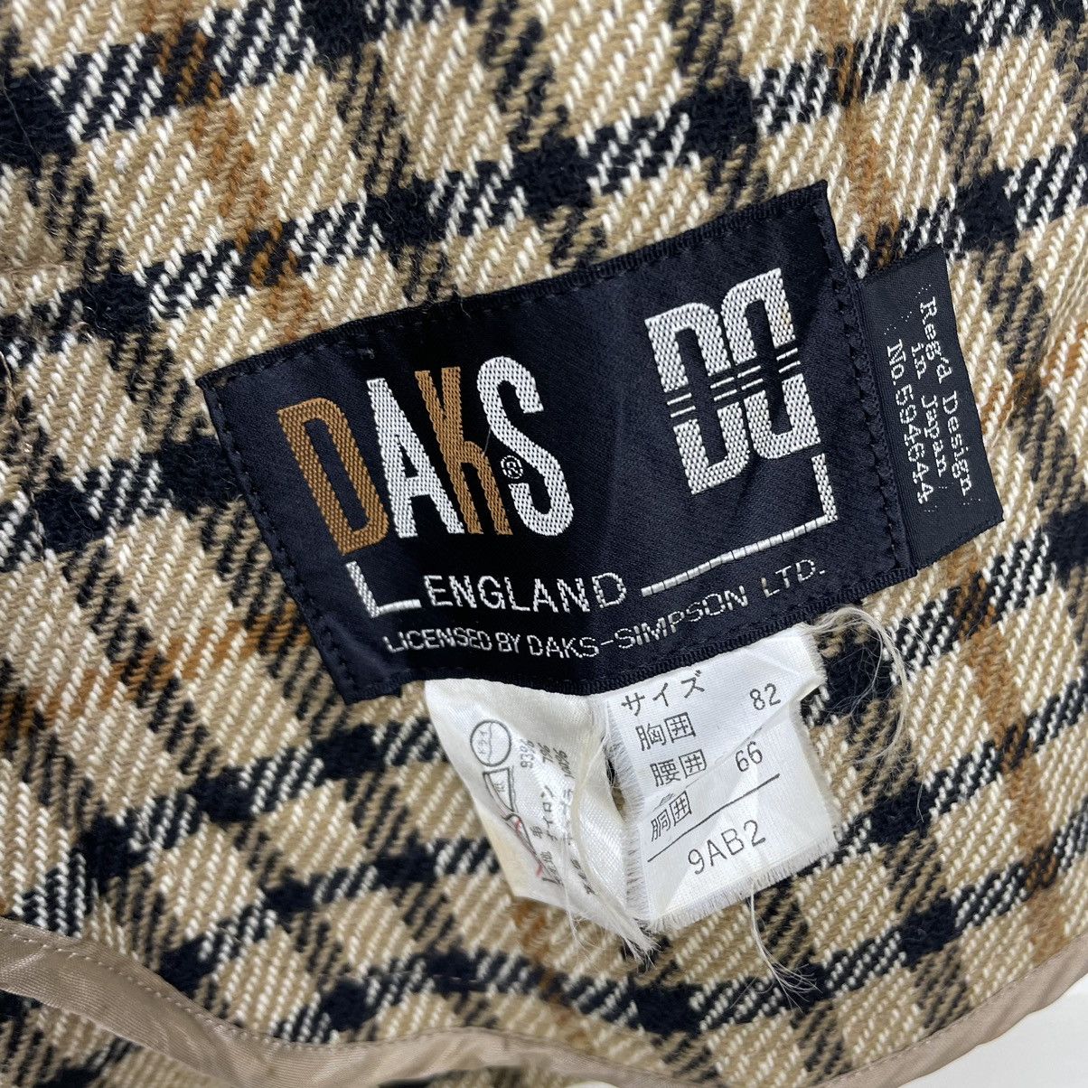 DAKS Daks London Checked Casual Double Breast Jacket Size M / US 6-8 / IT 42-44 - 5 Thumbnail