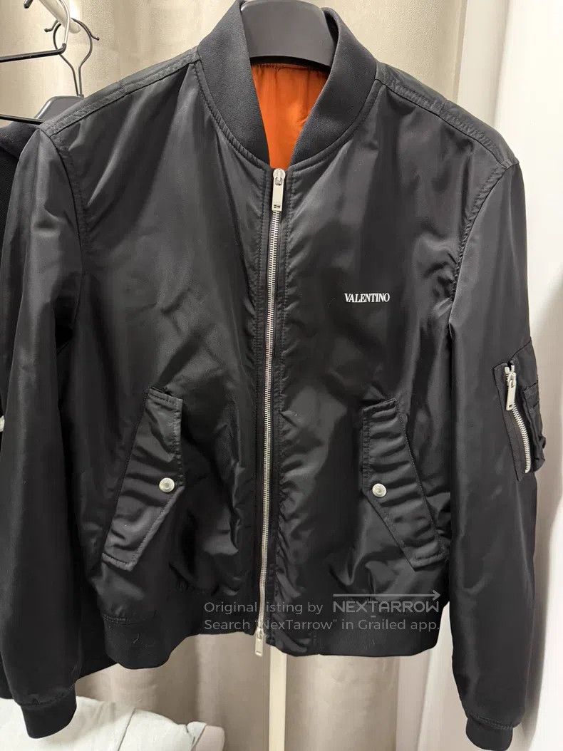 Valentino Valentino Black bomber jacket Size US M / EU 48-50 / 2 - 1 Thumbnail