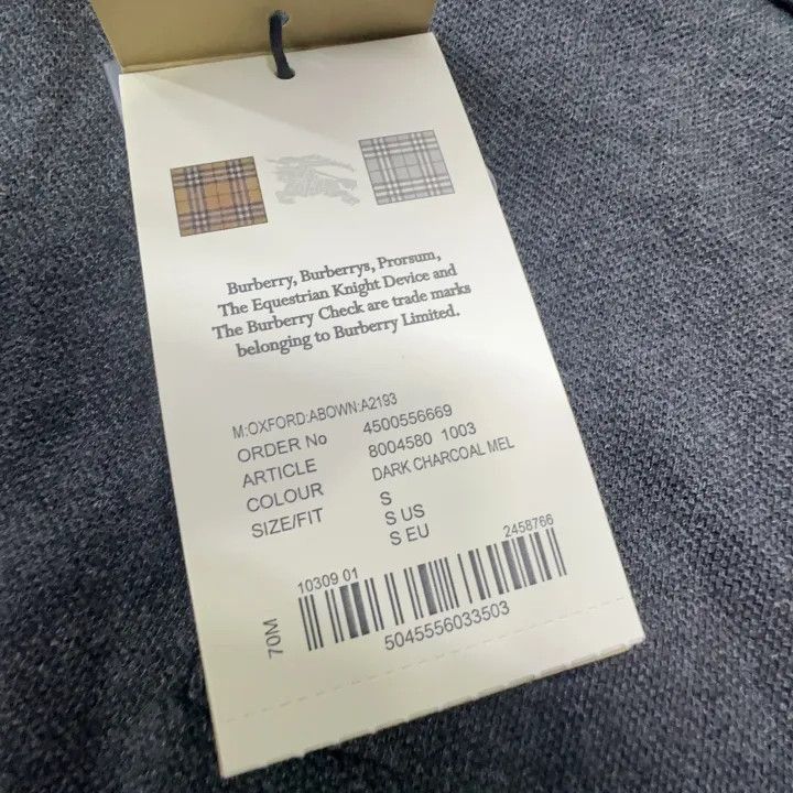 Burberry Burberry Burberry Gray Short Sleeve Polo Shirt-2507 Size US S / EU 44-46 / 1 - 8 Thumbnail