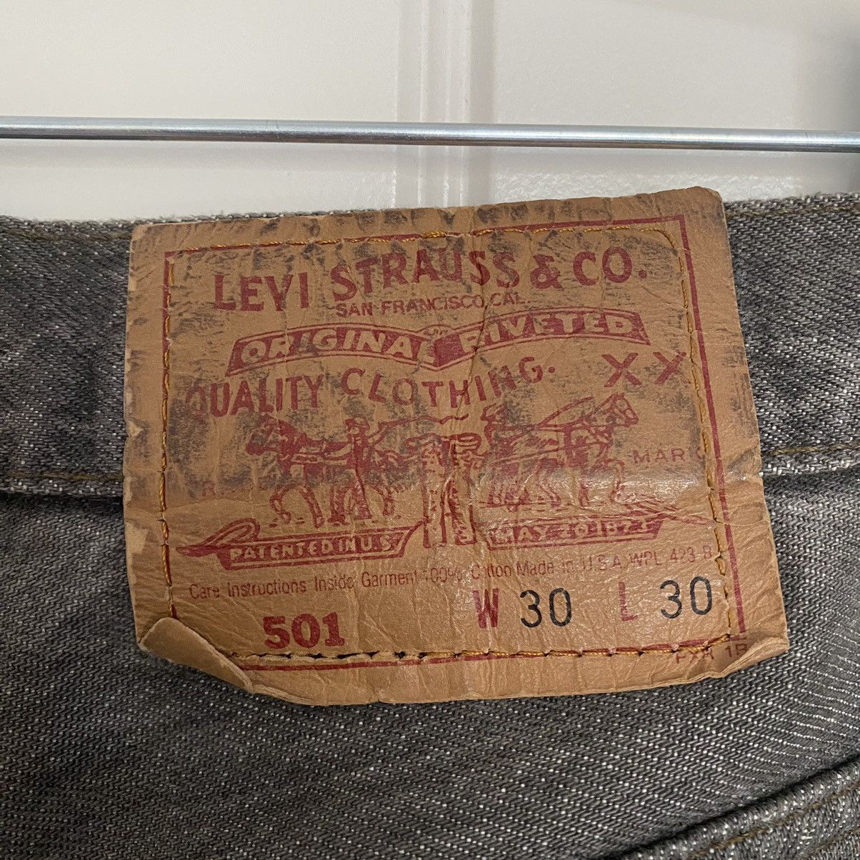 Chrome Hearts Chrome Hearts Gallery Dept Flared Grey Levi’s 501 Jeans Size US 29 - 5 Thumbnail