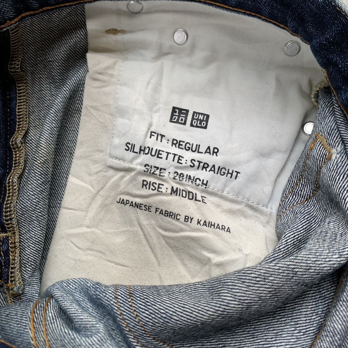 Vintage Rare Japanese Brand Uniqlo Selvedge MudWash Distressed Jeans Size US 30 / EU 46 - 11 Thumbnail
