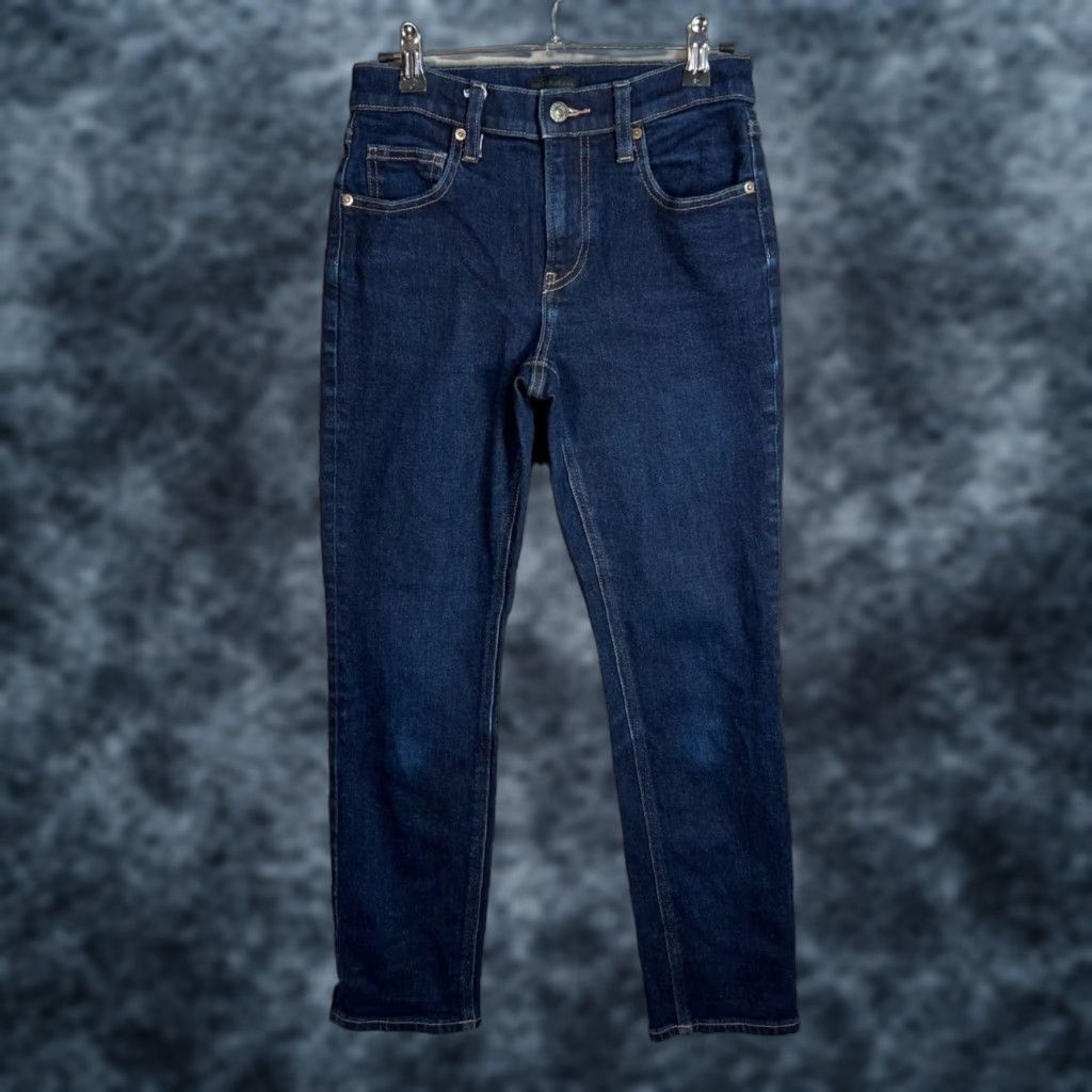 Uniqlo Uniqlo Womens Jeans Size 23 Mid-Rise Dark Wash Denim Skinny Size 40" / US 18 - 1 Thumbnail