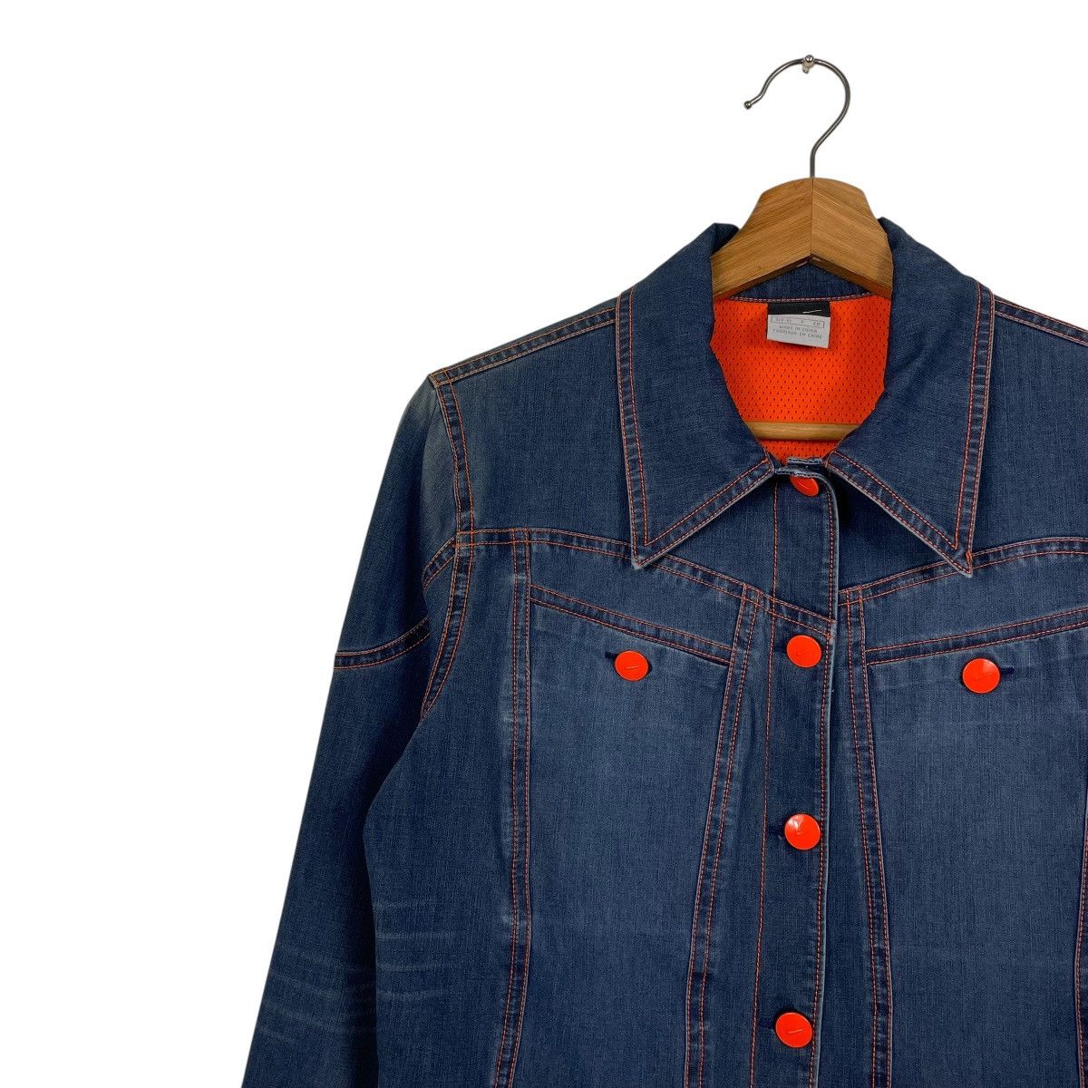 Nike Nike Denim Jacket Size S / US 4 / IT 40 - 6 Thumbnail