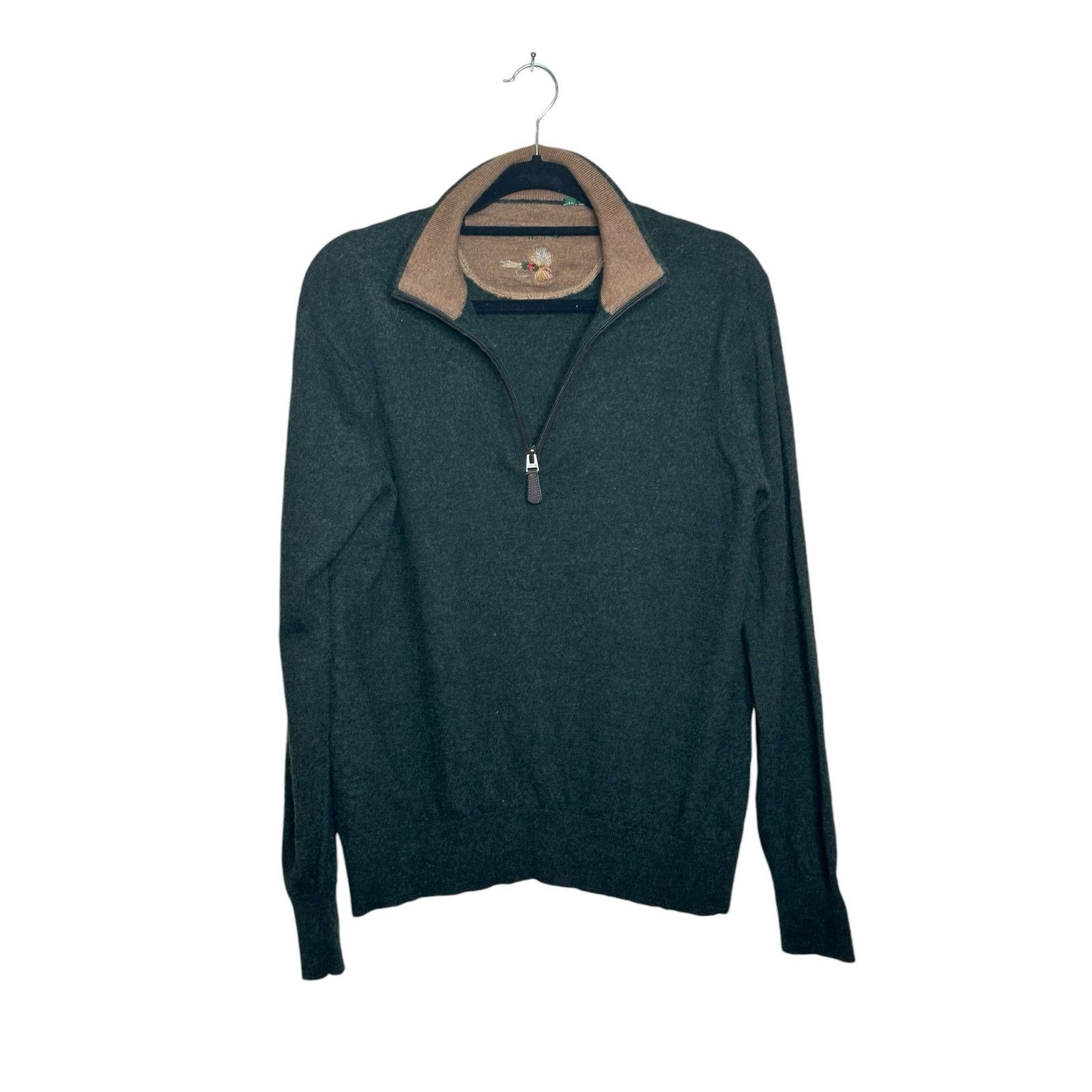 Orvis Orvis dark green 1/4 zip neck pullover sweater size Small Size US S / EU 44-46 / 1 - 1 Thumbnail