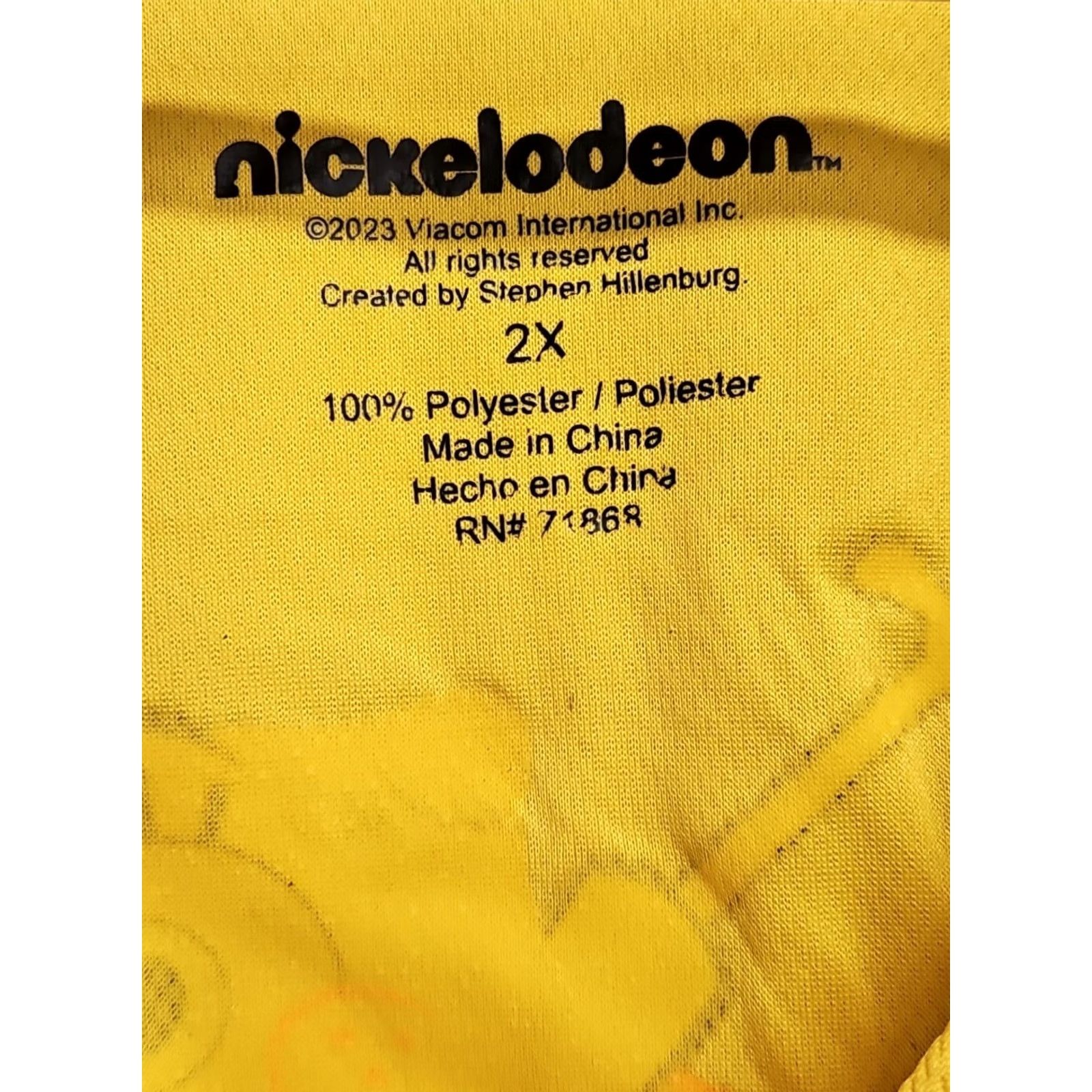 Nickelodeon Nickelodeon SpongeBob Baseball Jersey Shirt Mens 2XL Yellow Patrick Button Up Size US XXL / EU 58 / 5 - 5 Thumbnail