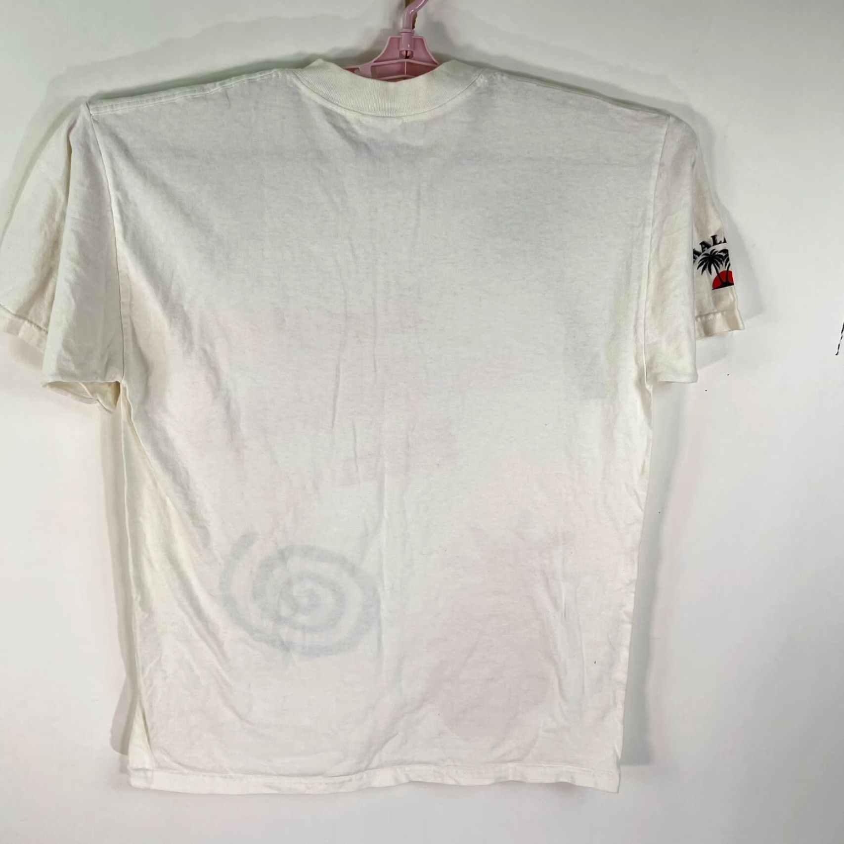 Vintage Malibu Graphic T-Shirt Adult Large White Beach Theme Mens Size US L / EU 52-54 / 3 - 5 Thumbnail