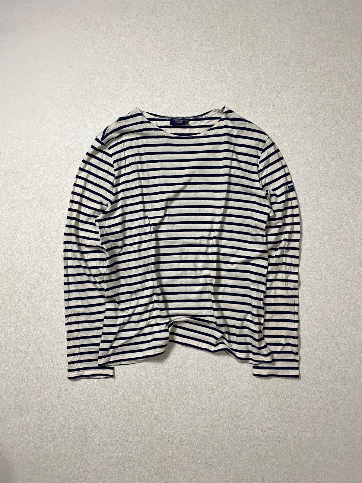 Saint James Like Asap Rocky Long Sleeve Stripes in Blue, Men's