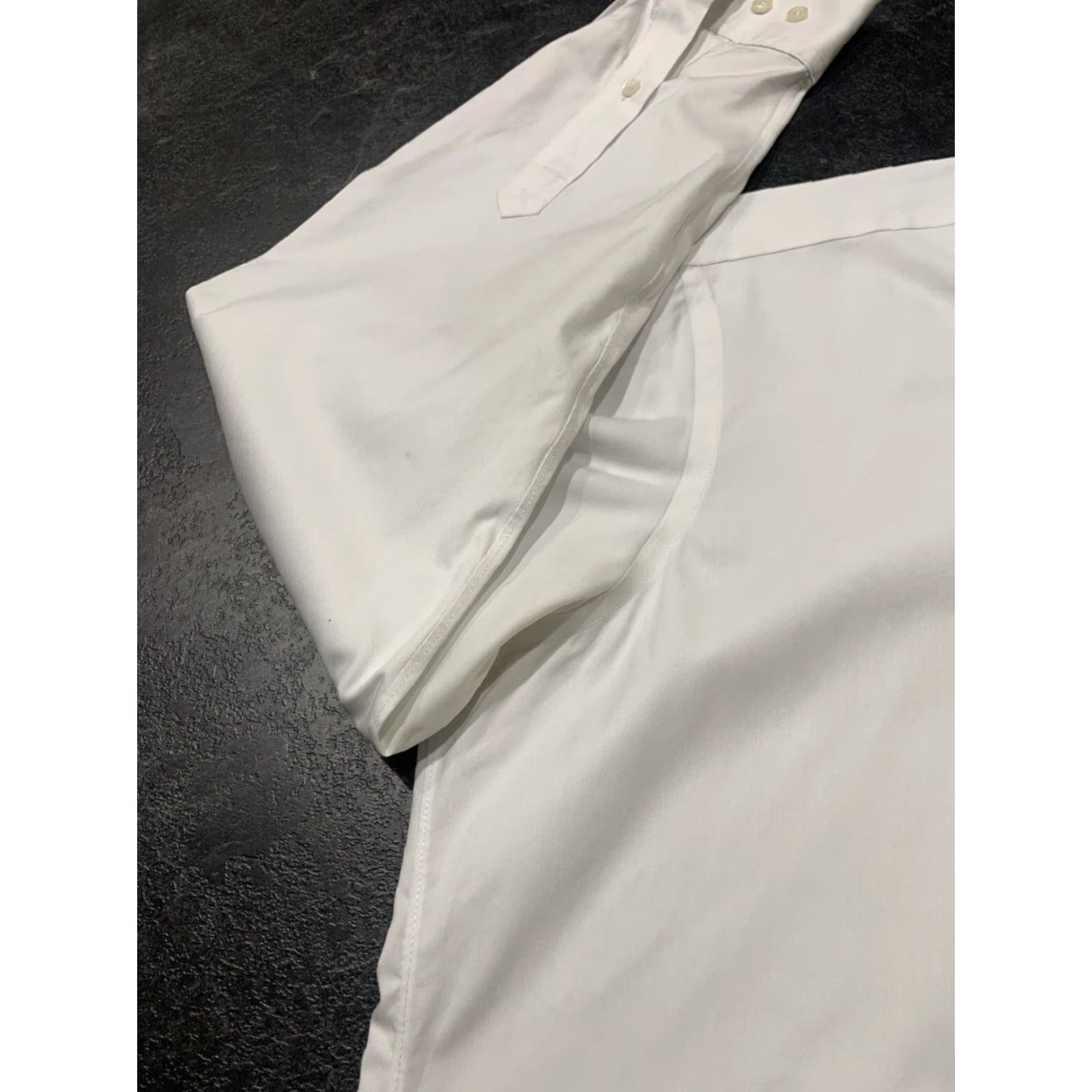 J Brand VINTAGE Buttoned Down Dress Shirt Men White 16 Regular Office Workwear Size 42R - 5 Thumbnail