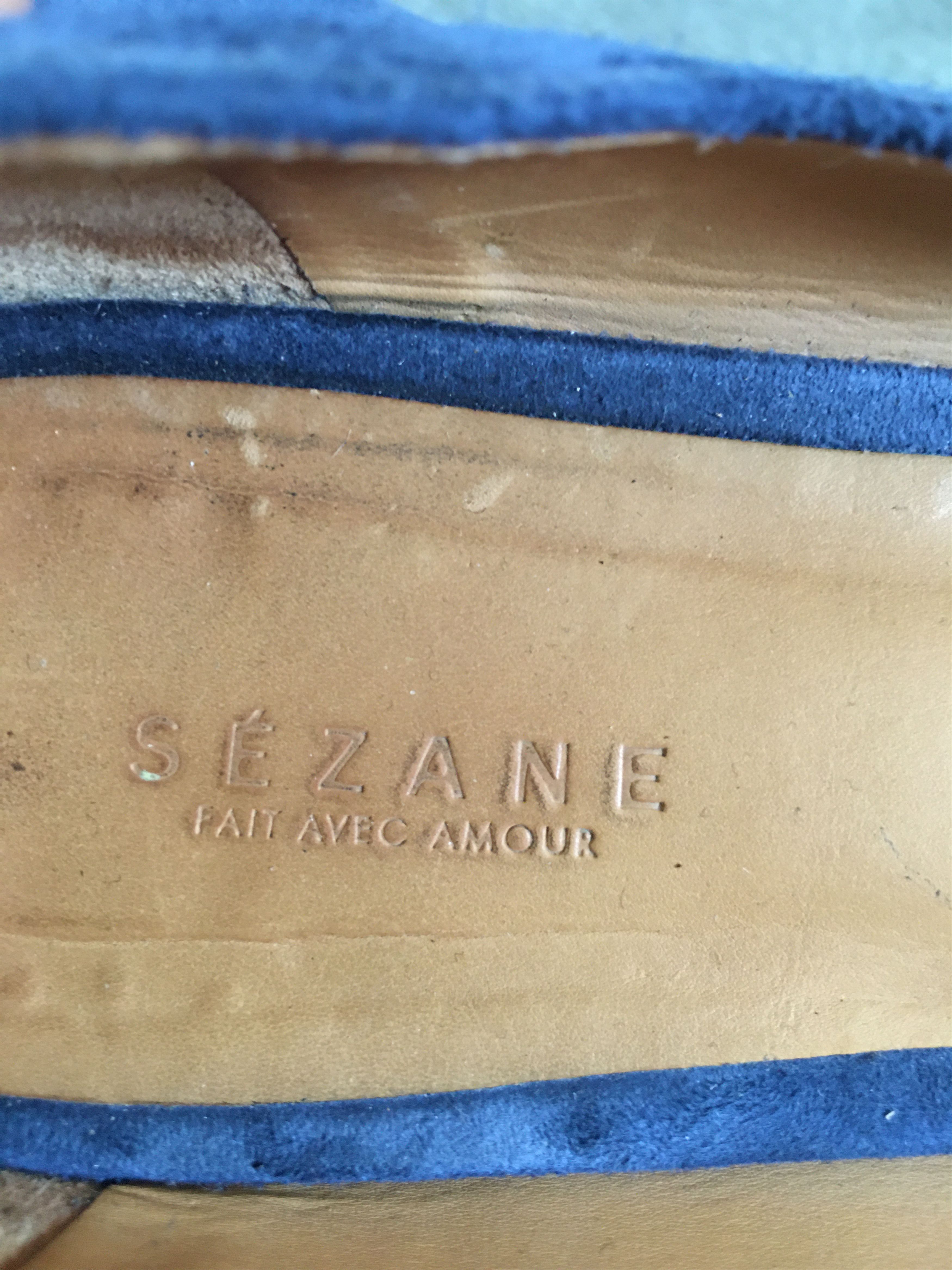 Sezane Sezane Blue Suede Flats Shoes EU 39 Size US 9 / IT 39 - 10 Thumbnail