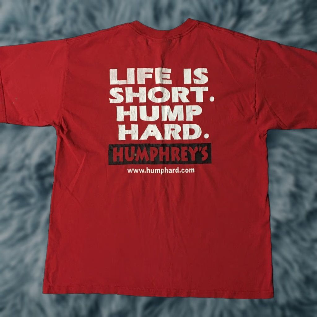 Alife VINTAGE Humphreys Bar Life Is Short Hump Hard Faded Shirt XL Red Mens T-Shirt Punk Grunge 90s Bar Beer Motorcycle Rockabilly Funny Hump Size US XL / EU 56 / 4 - 1 Thumbnail