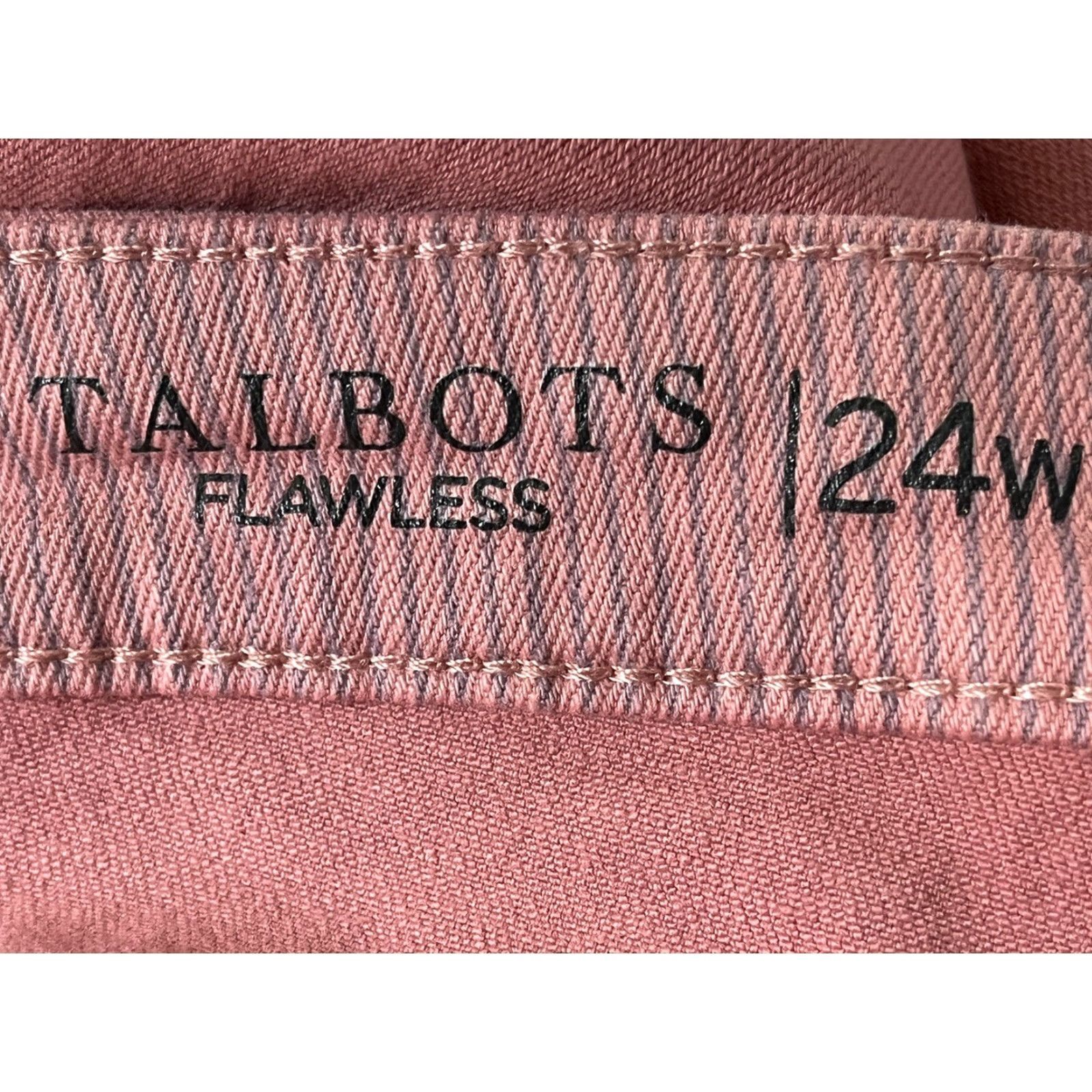 Talbots Talbots Flawless Slim Ankle Jeans 24W Plus Pink Women’s Denim Size 42" / US 20 - 5 Thumbnail