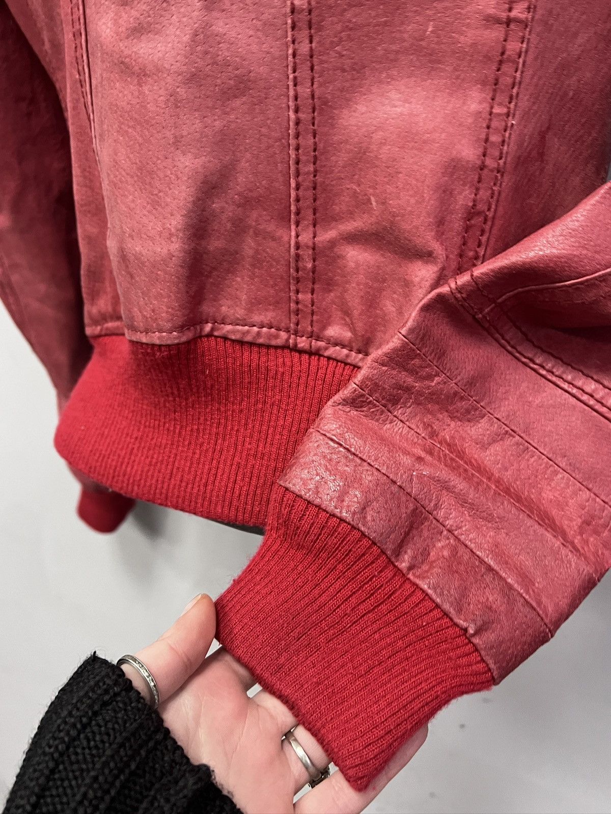 14th Addiction Slim leather avant garde y2k bomber jacket 14th addiction Size US XS / EU 42 / 0 - 8 Thumbnail