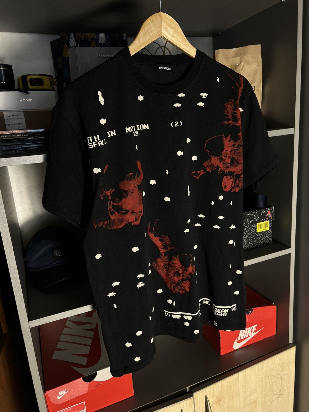 Raf Simons RAF SIMONS Astronaut Printed Designer T-Shirt | Grailed