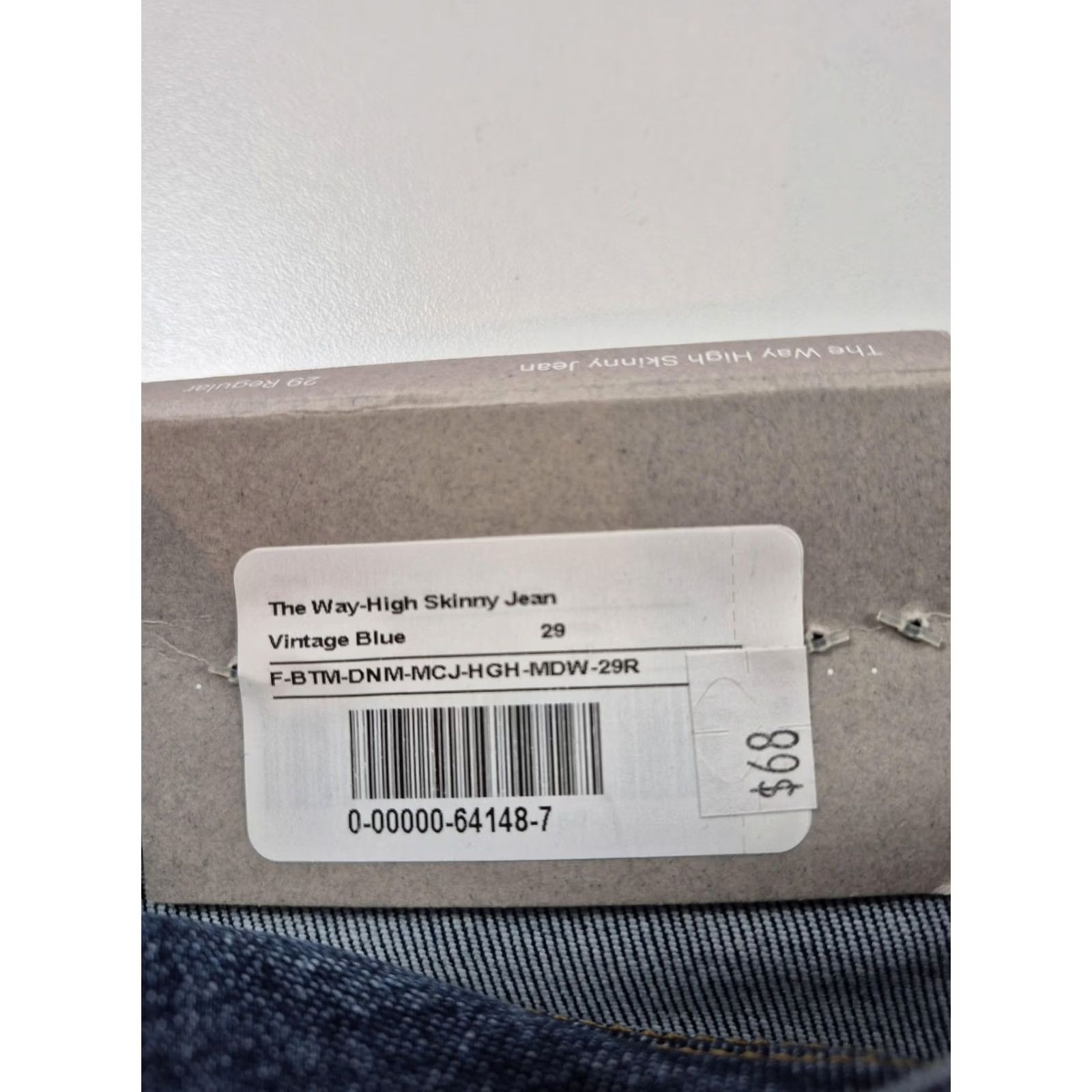 Everlane VINTAGE Everlane The Way-High Skinny Jeans Womens 29 Blue High Rise Stretch Size 29" - 6 Thumbnail