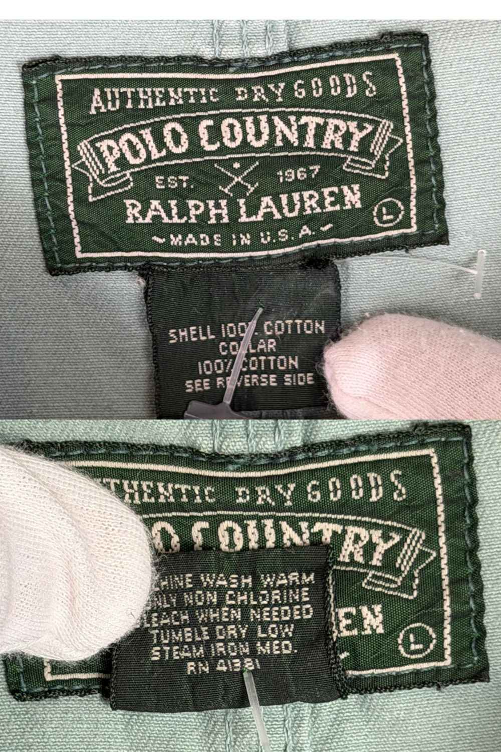 Polo Ralph Lauren Early 90s Polo Country Ralph Lauren USA Work Jacket Corduroy Size US L / EU 52-54 / 3 - 5 Thumbnail
