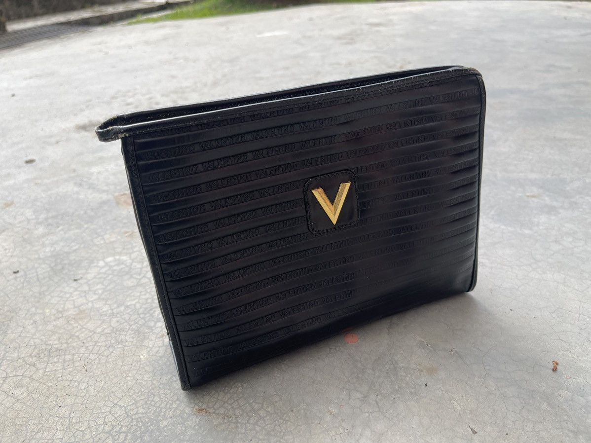 Valentino Valentino Leather Clutch Bag Monogram Size ONE SIZE - 1 Thumbnail