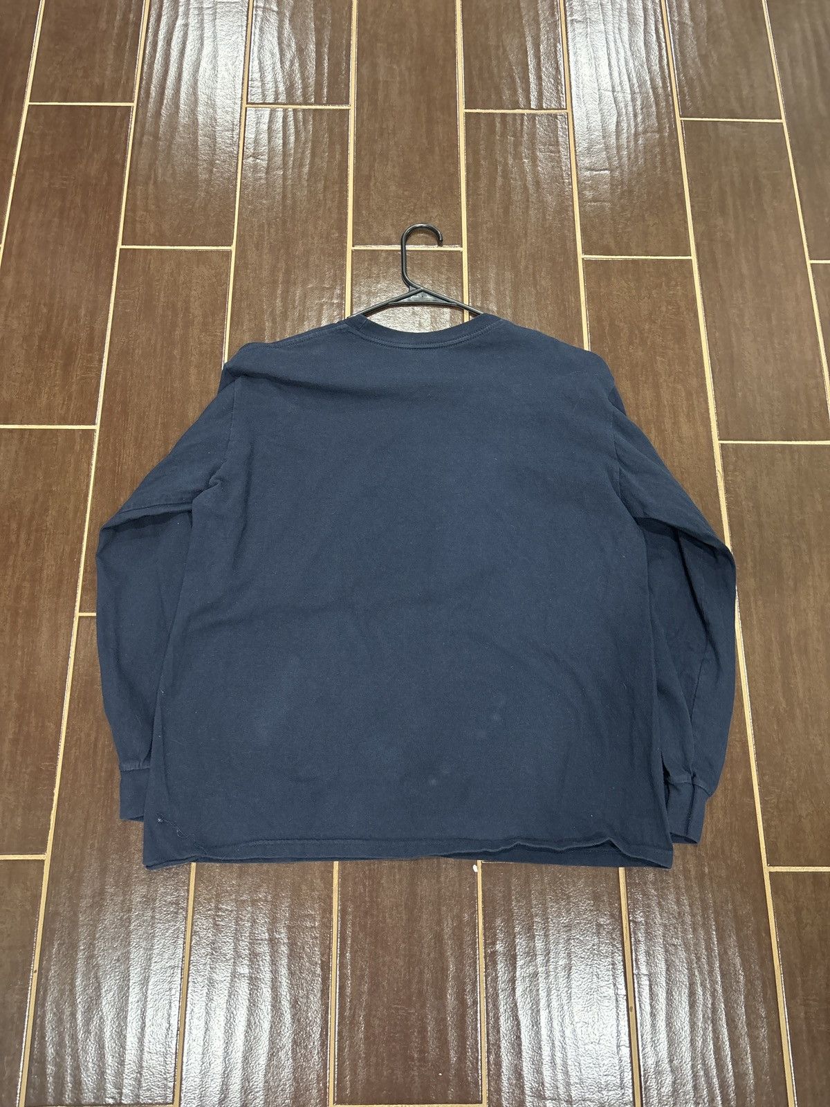Supreme USED Supreme Box Logo L/S Tee Navy Size Medium Size US M / EU 48-50 / 2 - 3 Thumbnail