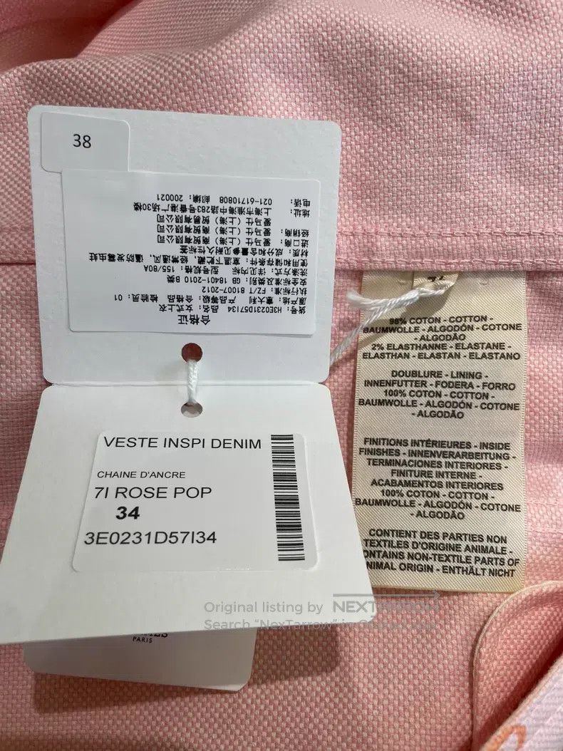 Hermes Hermes 23ss Pig Nose Printed Denim Jacket Size XXS / US 00 / IT 34 - 6 Thumbnail