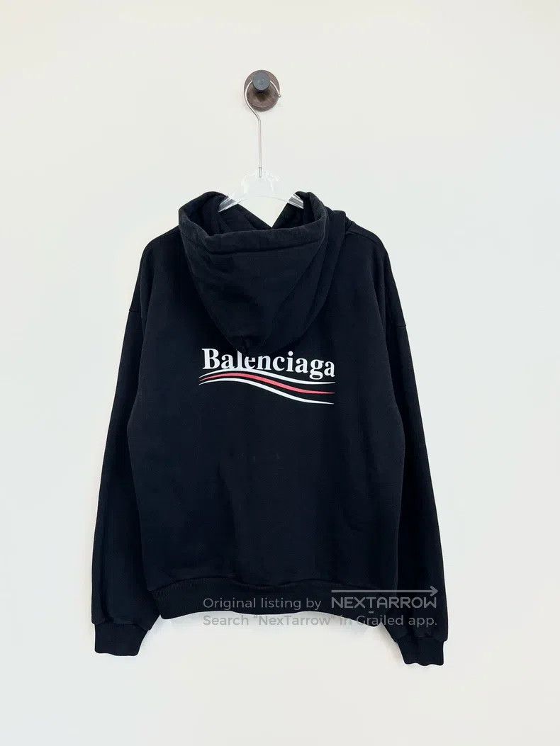 Balenciaga Balenciaga Black Coca-Cola wave print logo hooded sweatshi Size US M / EU 48-50 / 2 - 2 Thumbnail