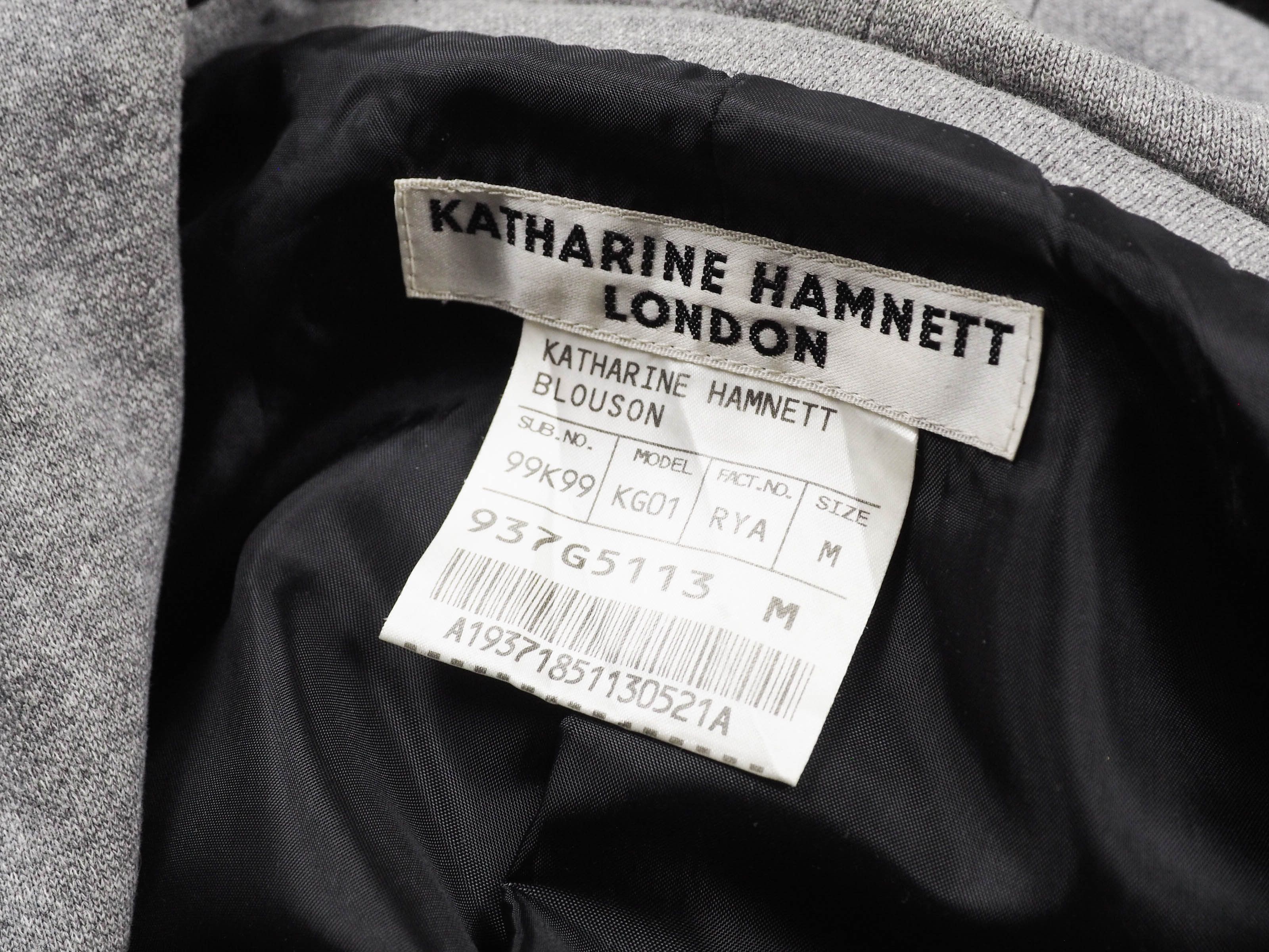Katharine Hamnett London biker hoodie jacket