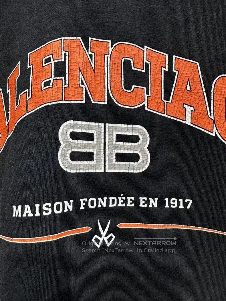 Balenciaga Balenciaga Distressed Double B Short Sleeve Tee. Size US M / EU 48-50 / 2 - 3 Thumbnail