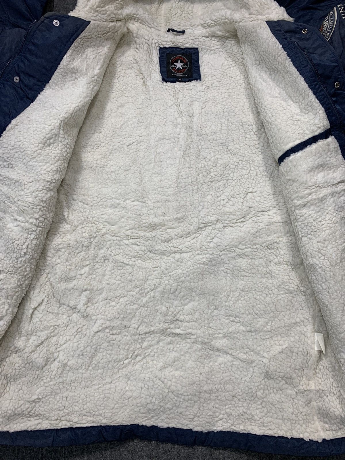 Converse 90s All Star Chuck Taylor Sherpa Hooded Jacket Padded Size US M / EU 48-50 / 2 - 9 Thumbnail