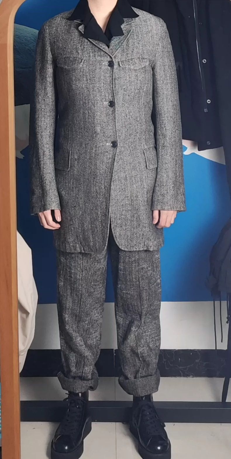 Yohji Yamamoto yohji yamamoto 11aw fishbone coat-2505 Size US L / EU 52-54 / 3 - 7 Thumbnail