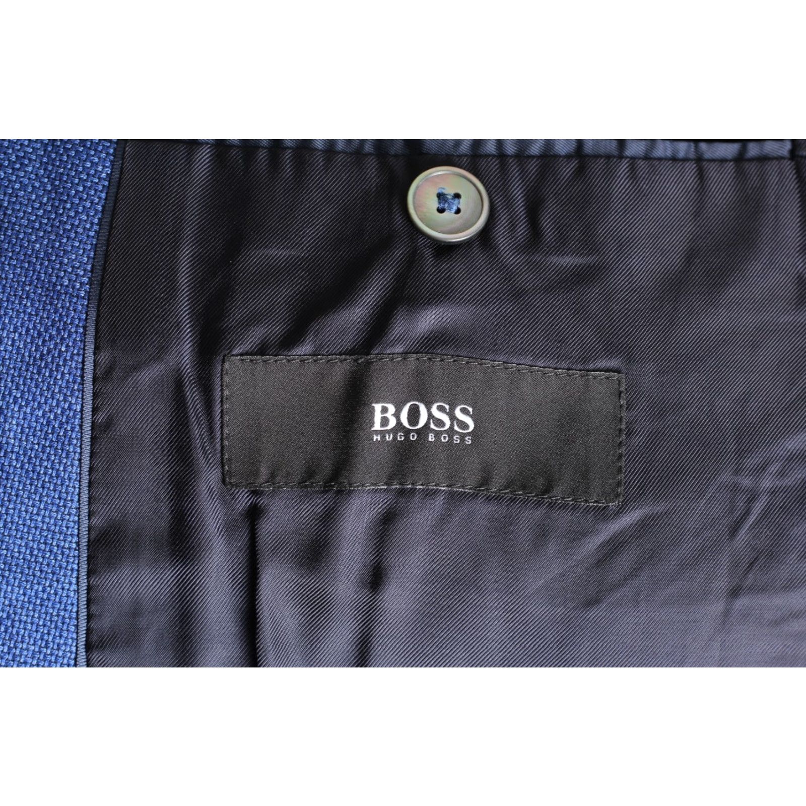 Hugo Boss HUGO BOSS Janson3 Blazer Jacket Men 54 Silk Wool Blue Button Formal Casual MJ6265 Size 54R - 7 Thumbnail