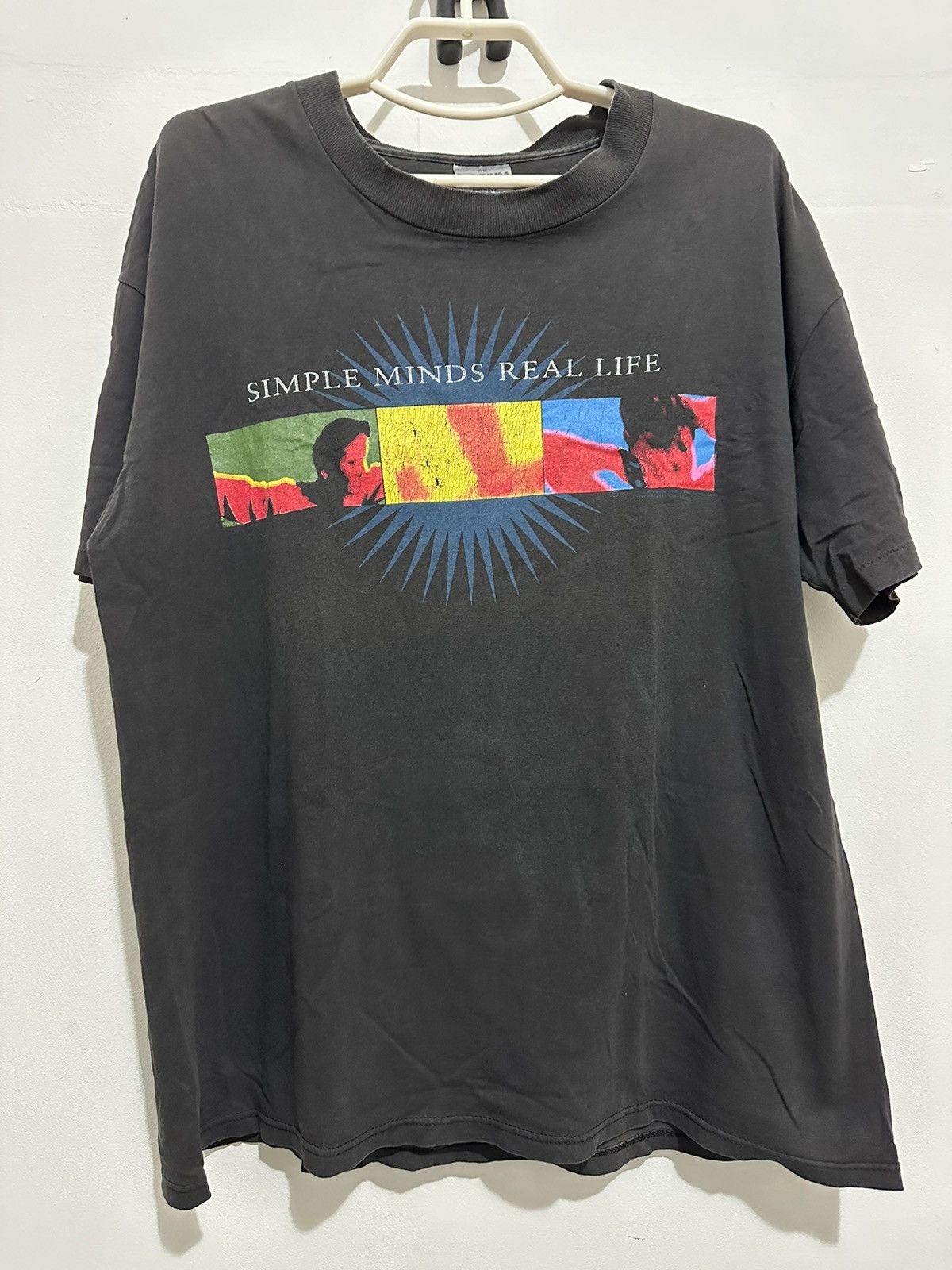 Brockum Vintage 1990’s Simple Minds The Real Life Tour 1991 T-Shirt Size US XL / EU 56 / 4 - 1 Thumbnail