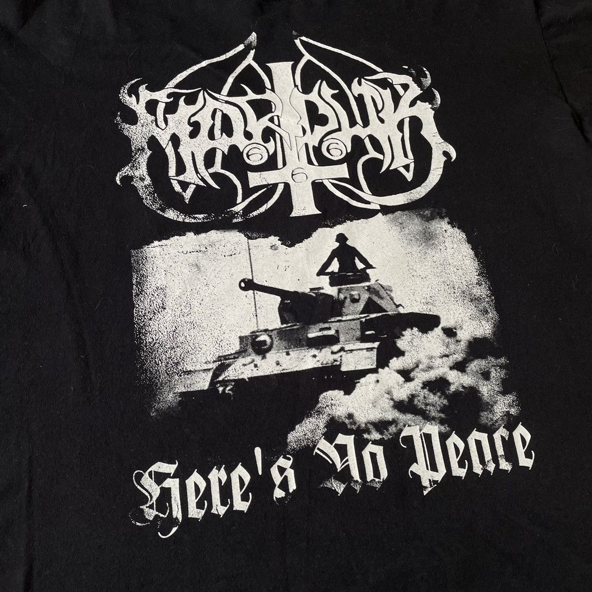 Vintage Vintage 90s Marduk Black Metal Band Tee Graphic Punk Slim XL Size US XL / EU 56 / 4 - 6 Thumbnail