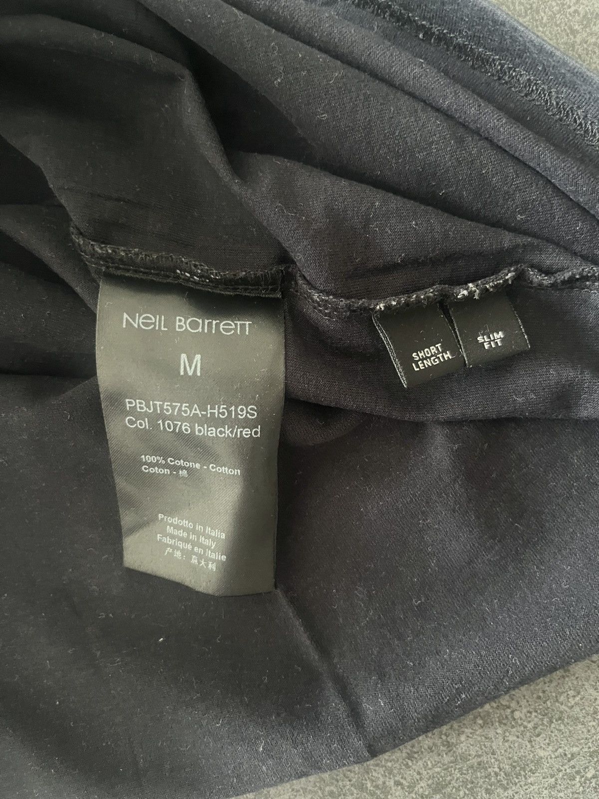 Neil Barrett Neil Barrett Black Tee Size US M / EU 48-50 / 2 - 6 Thumbnail