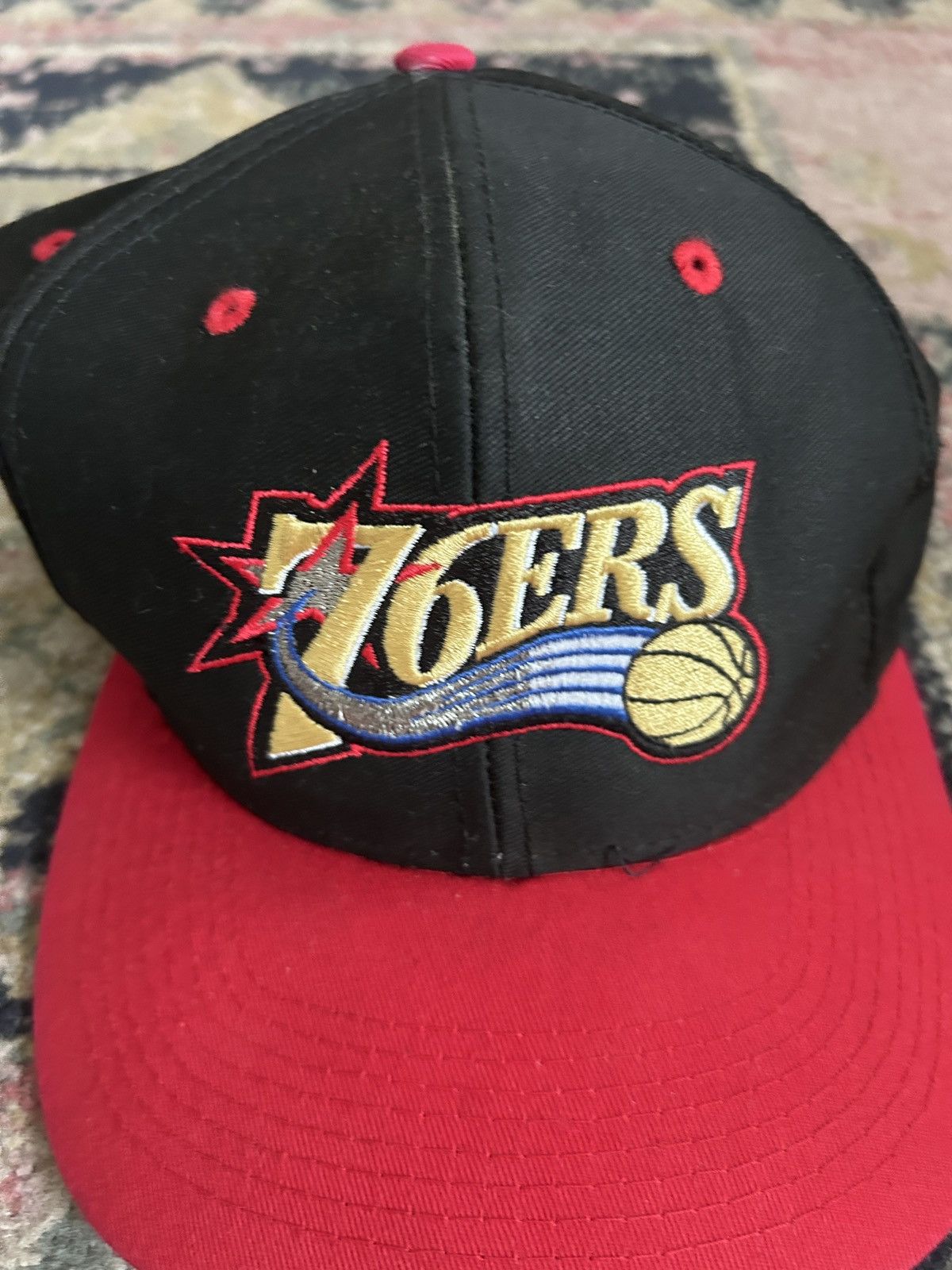 NBA VTG Philadelphia 76ers Snapback Hat Logo 7 Size ONE SIZE - 2 Thumbnail
