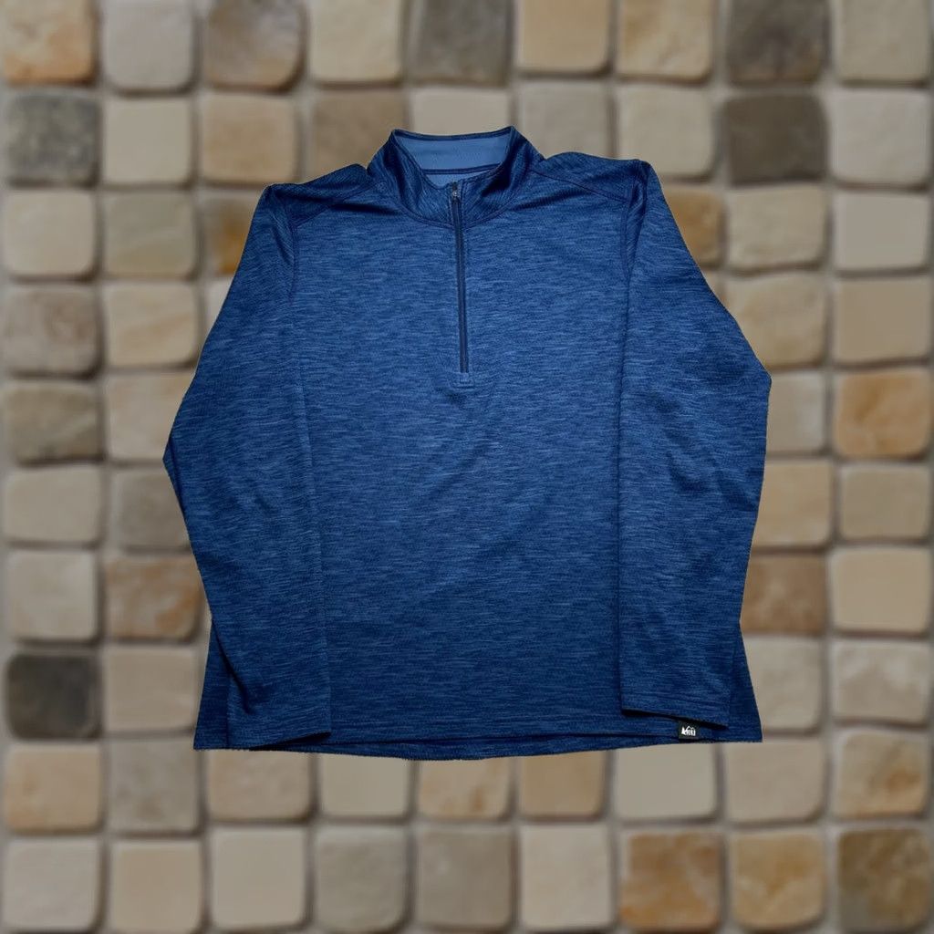Vintage REI Sweater Mens L Blue Hiking Quarter Zip Size US L / EU 52-54 / 3 - 1 Thumbnail