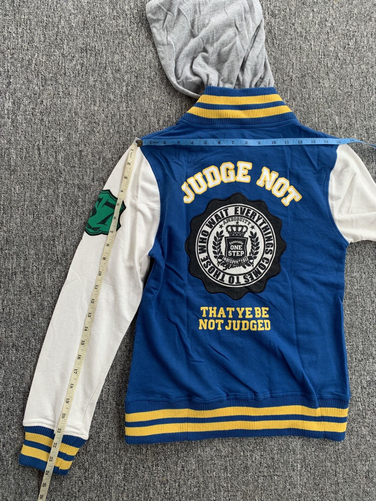 Japanese Brand Rare Je Voudrais Gothic Emblem Poem Jacket with Hoodie Size L / US 10 / IT 46 - 11 Thumbnail